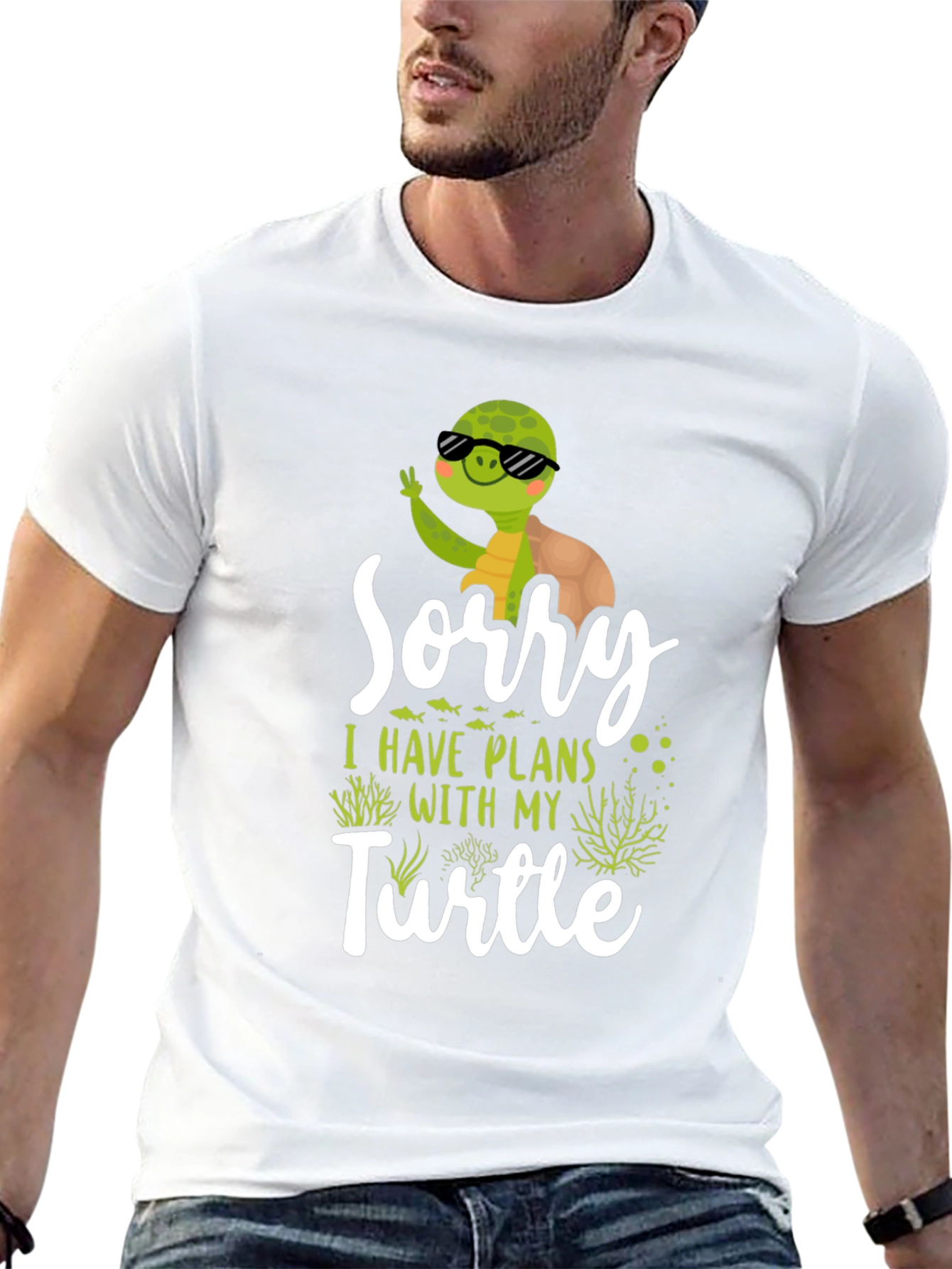 Funny Turtle Plans Graphic T-Shirt