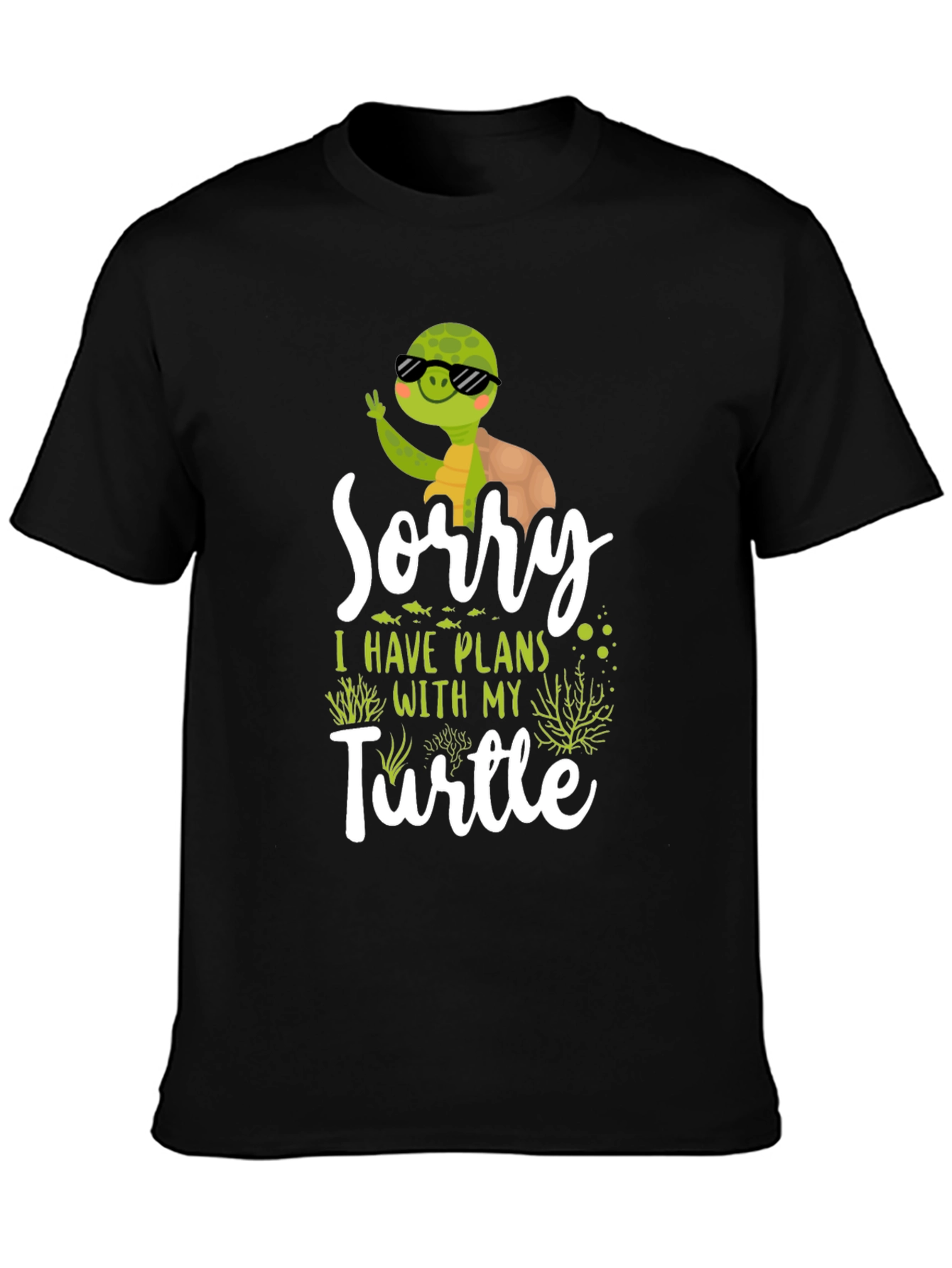 Funny Turtle Plans Graphic T-Shirt
