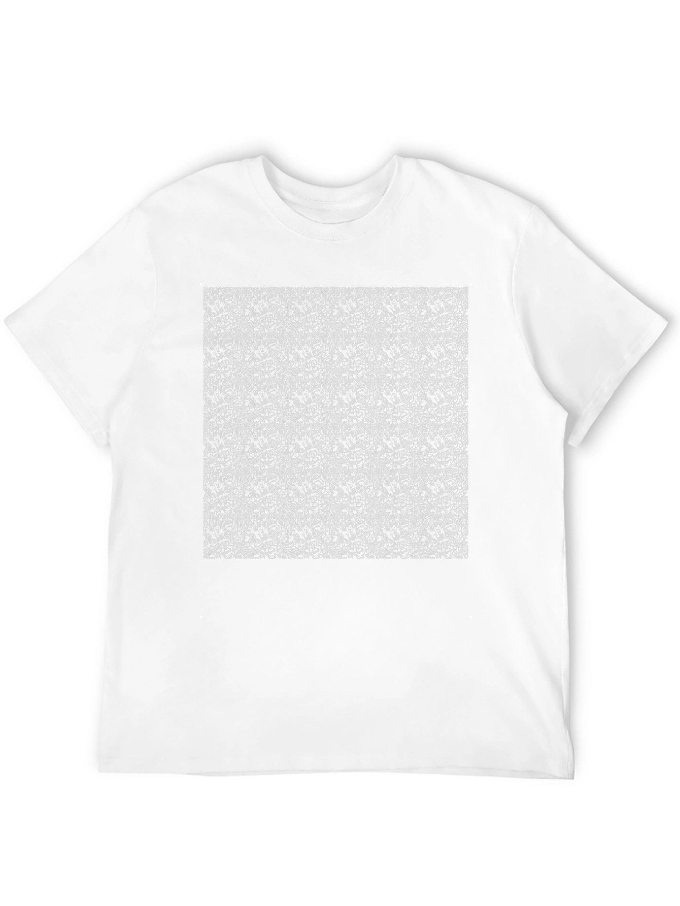 Abstract Print Black Crew Neck T-Shirt