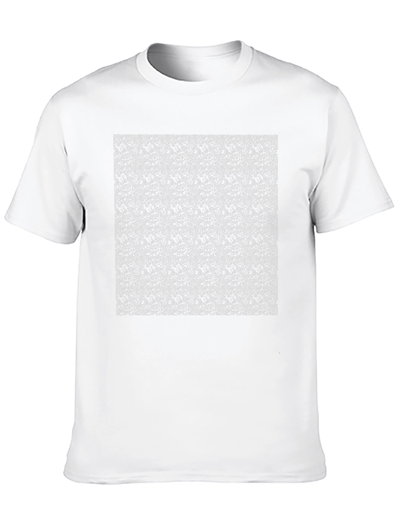 Abstract Print Black Crew Neck T-Shirt