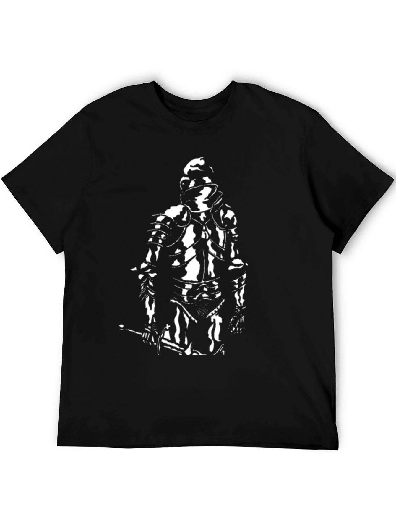 Knight Graphic T-Shirt - Black Cotton Tee