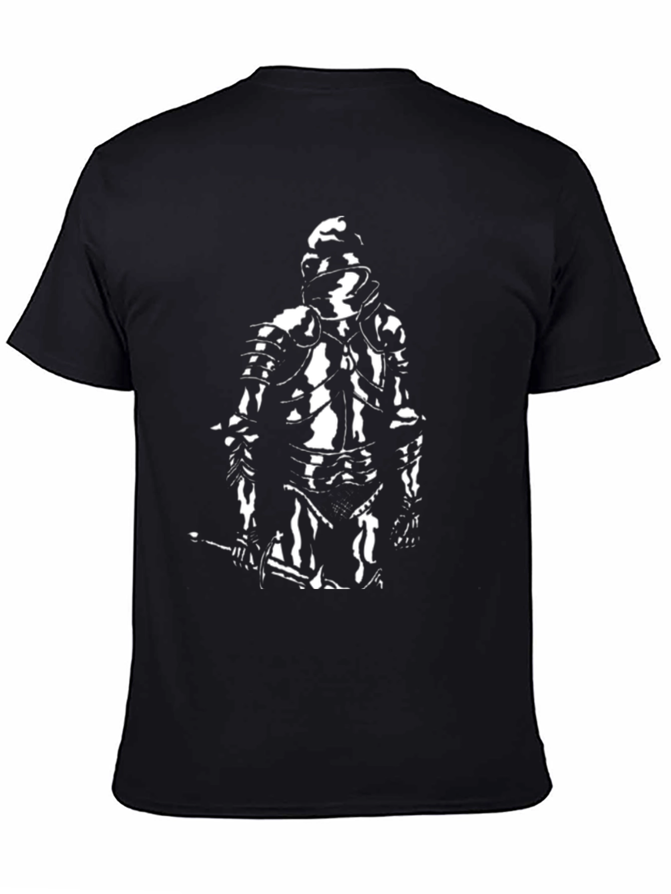 Knight Graphic T-Shirt - Black Cotton Tee
