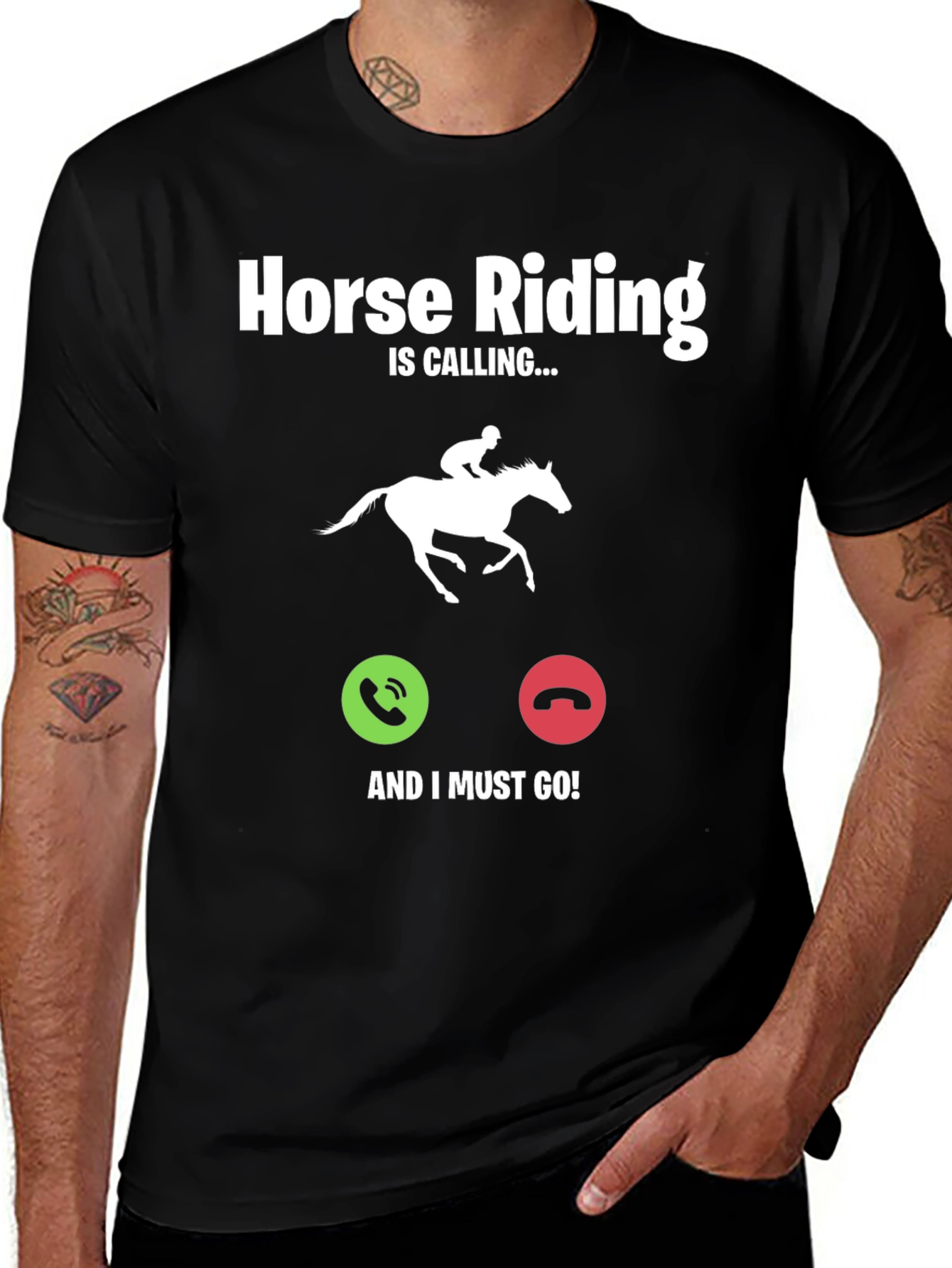 Horse Riding Is Calling Graphic T-Shirt