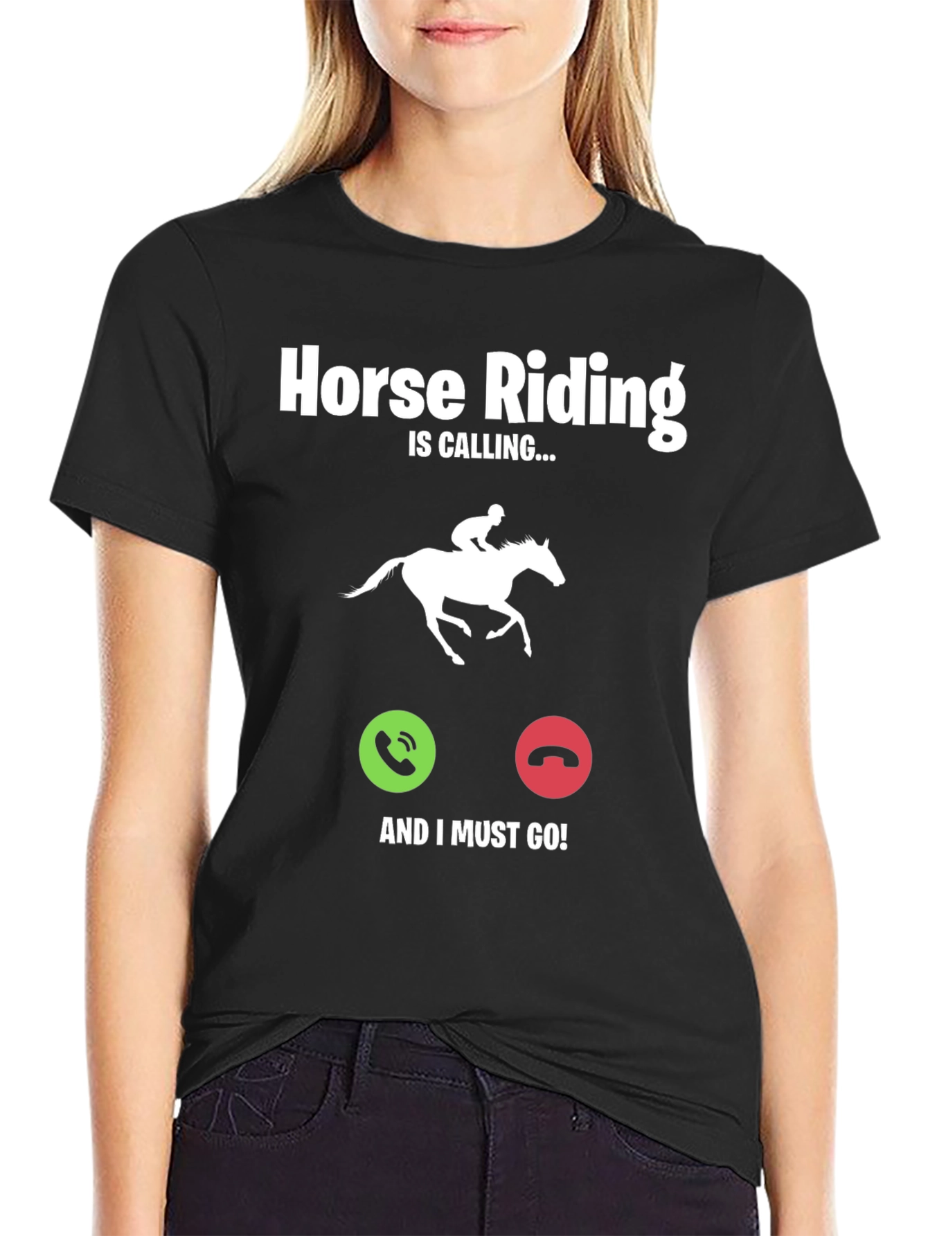 Horse Riding Is Calling Graphic T-Shirt