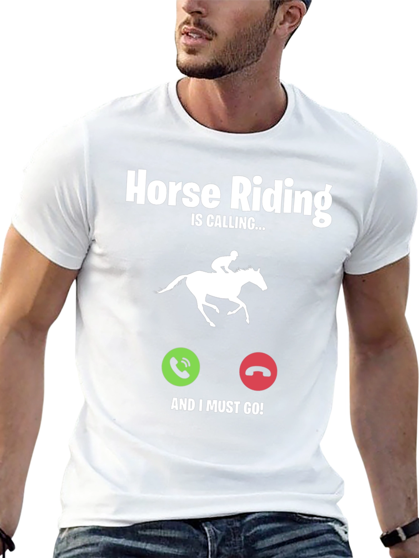 Horse Riding Is Calling Graphic T-Shirt