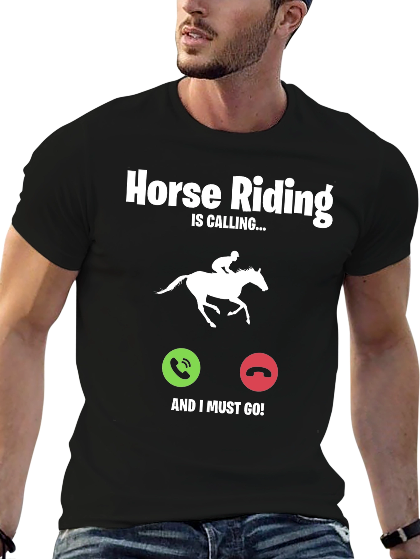 Horse Riding Is Calling Graphic T-Shirt
