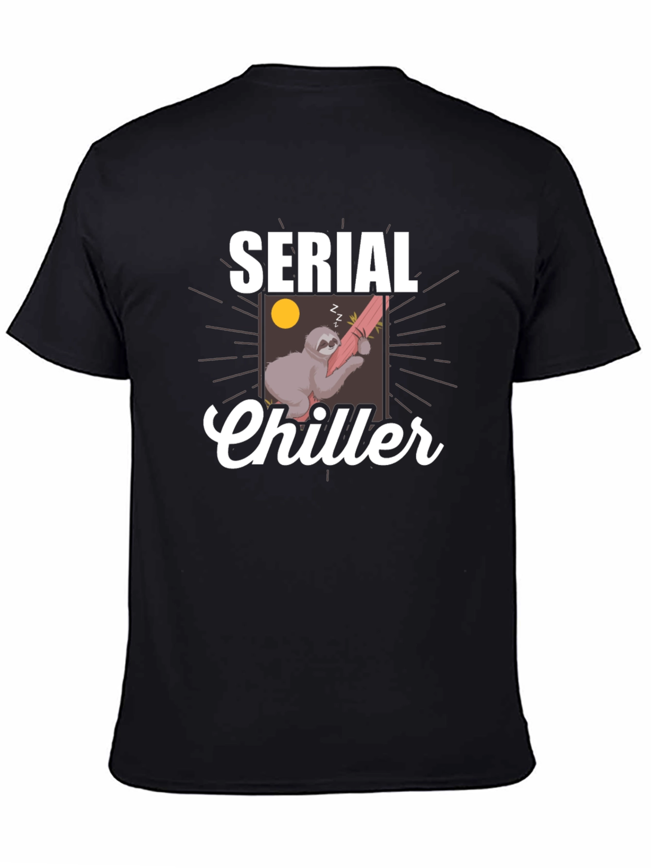Serial Chiller Sloth Graphic T-Shirt