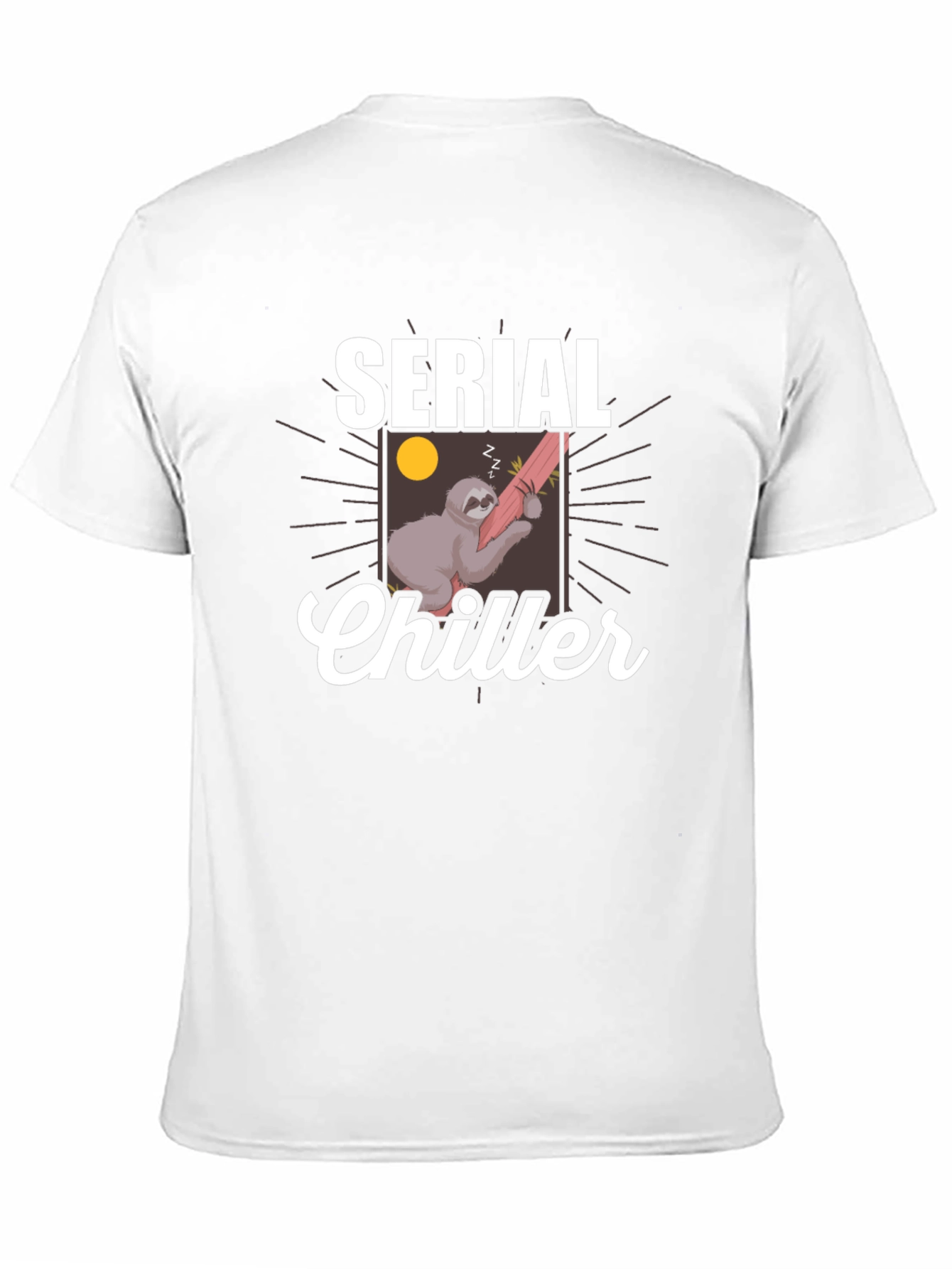 Serial Chiller Sloth Graphic T-Shirt