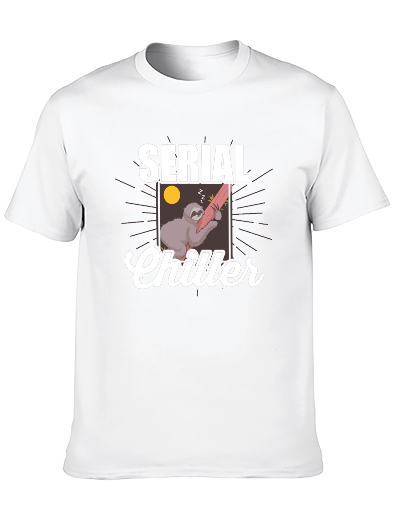 Serial Chiller Sloth Graphic T-Shirt