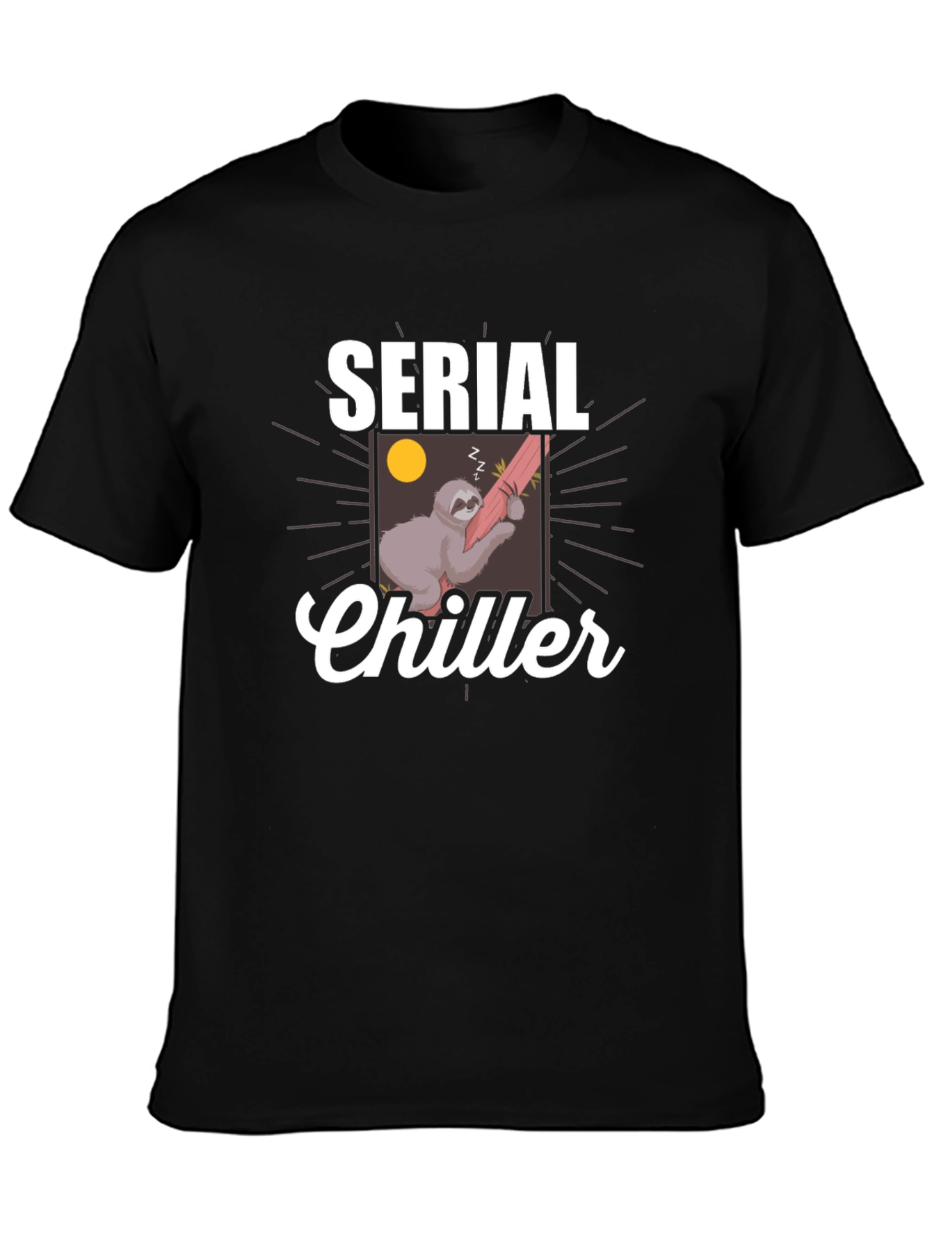 Serial Chiller Sloth Graphic T-Shirt