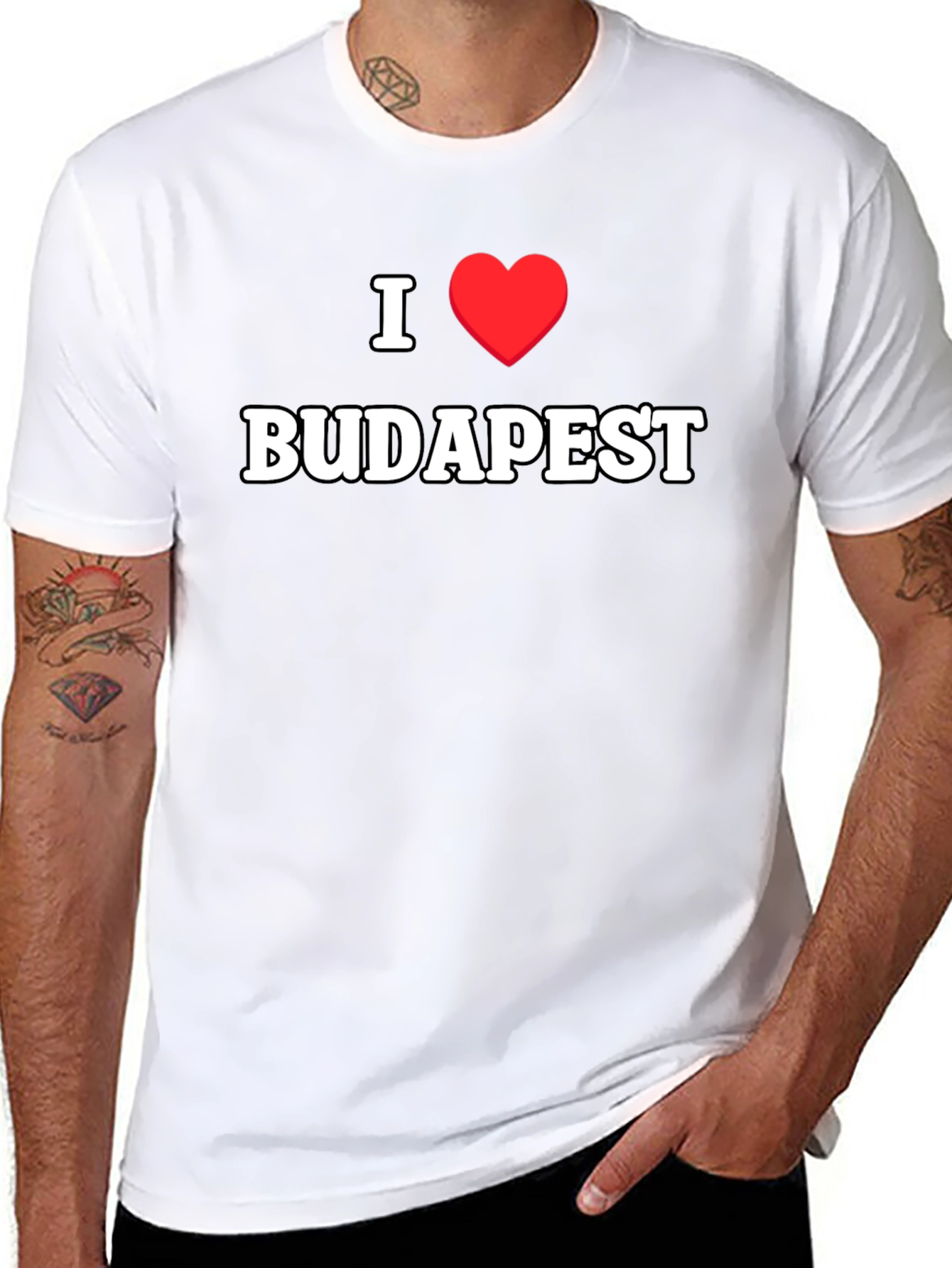 I Heart Budapest Black T-Shirt