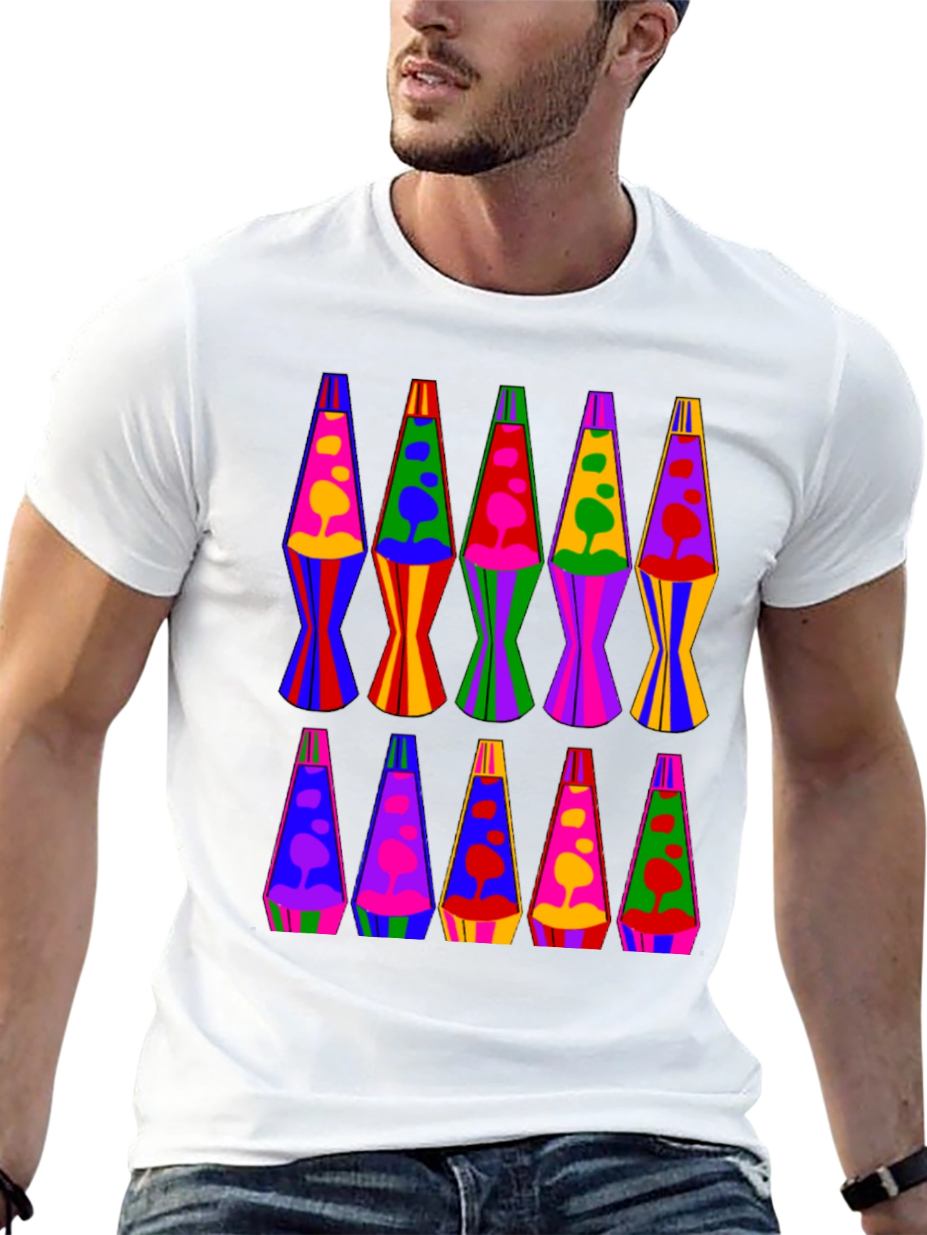 Retro Lava Lamp Pattern T-Shirt
