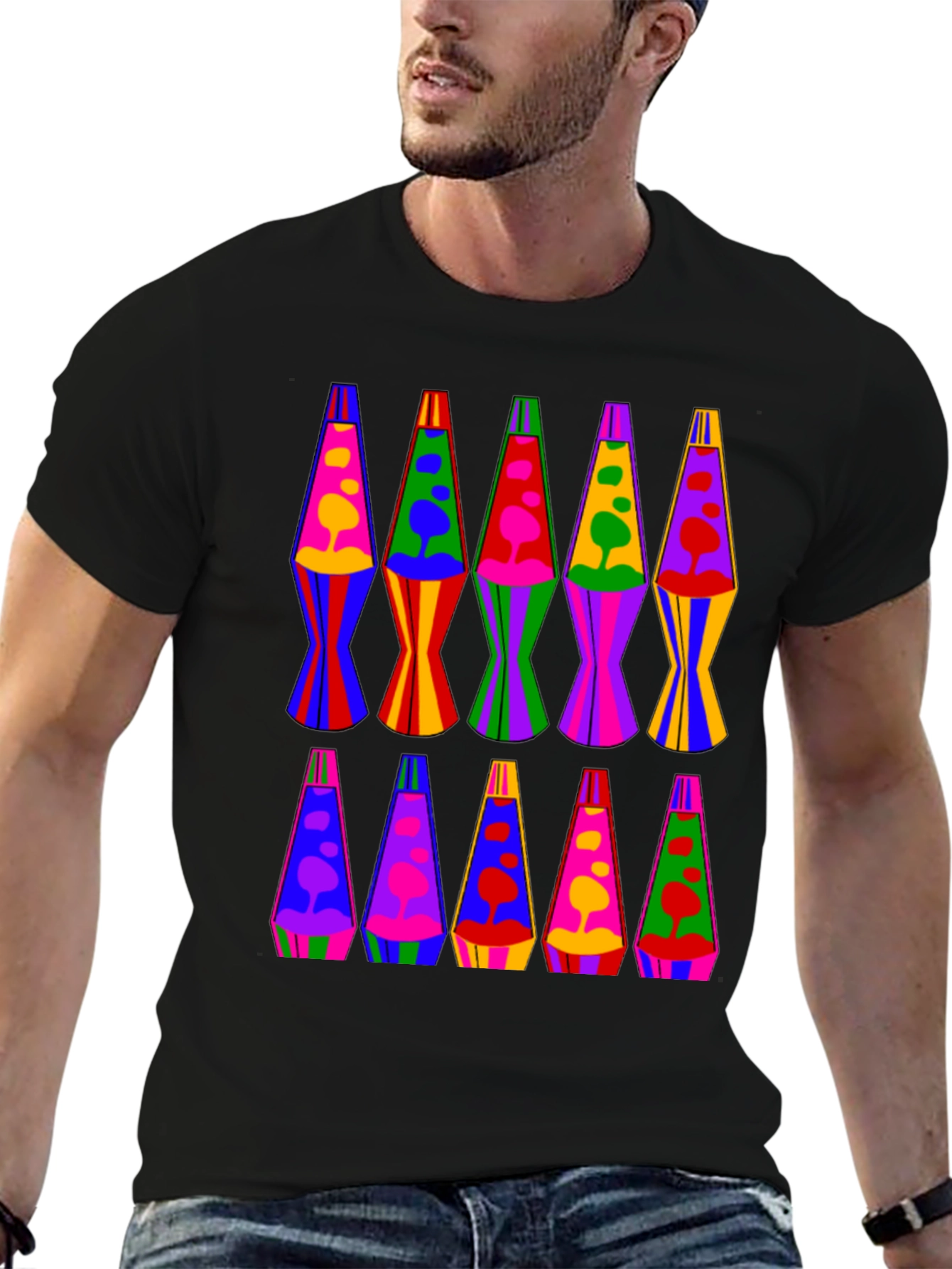 Retro Lava Lamp Pattern T-Shirt