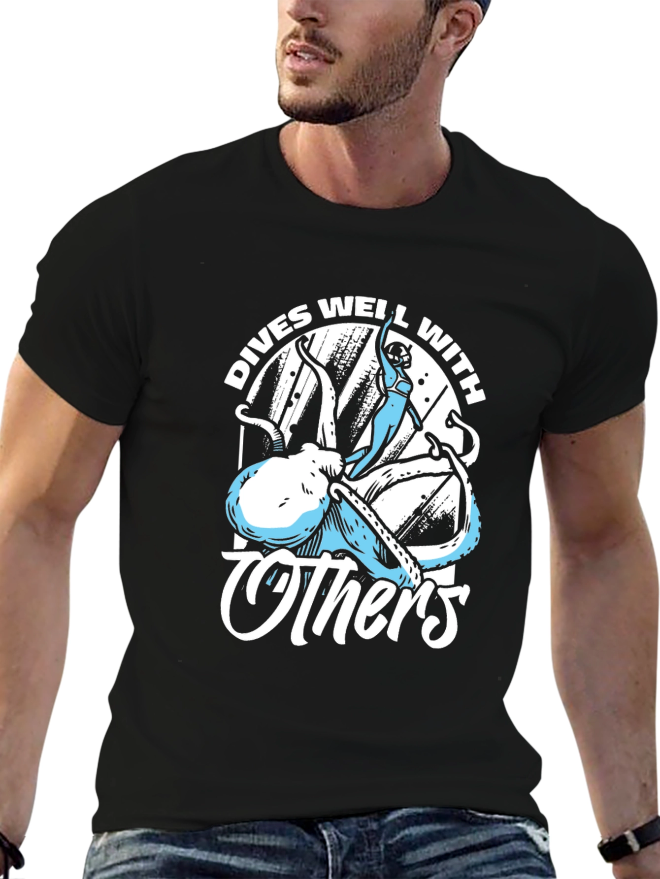 Dives Well With Others Octopus T-Shirt