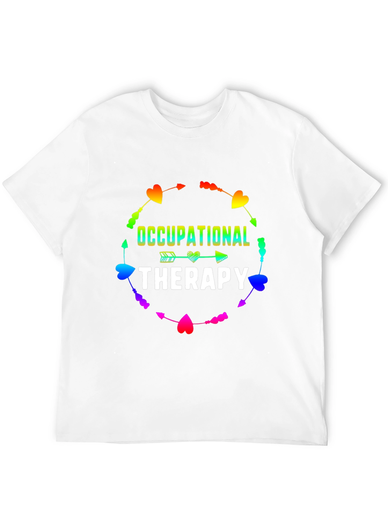 Occupational Therapy Rainbow Heart Arrow T-Shirt