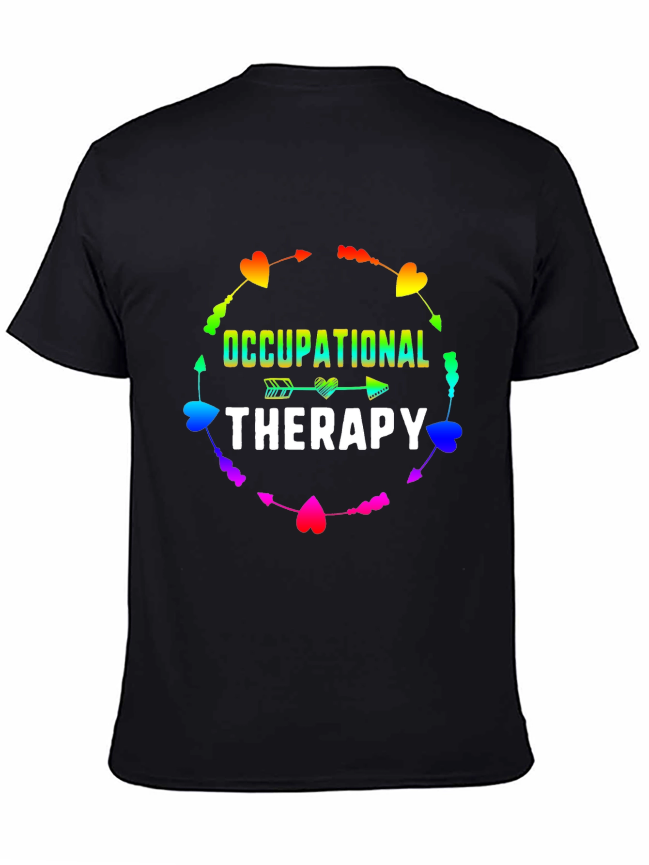 Occupational Therapy Rainbow Heart Arrow T-Shirt