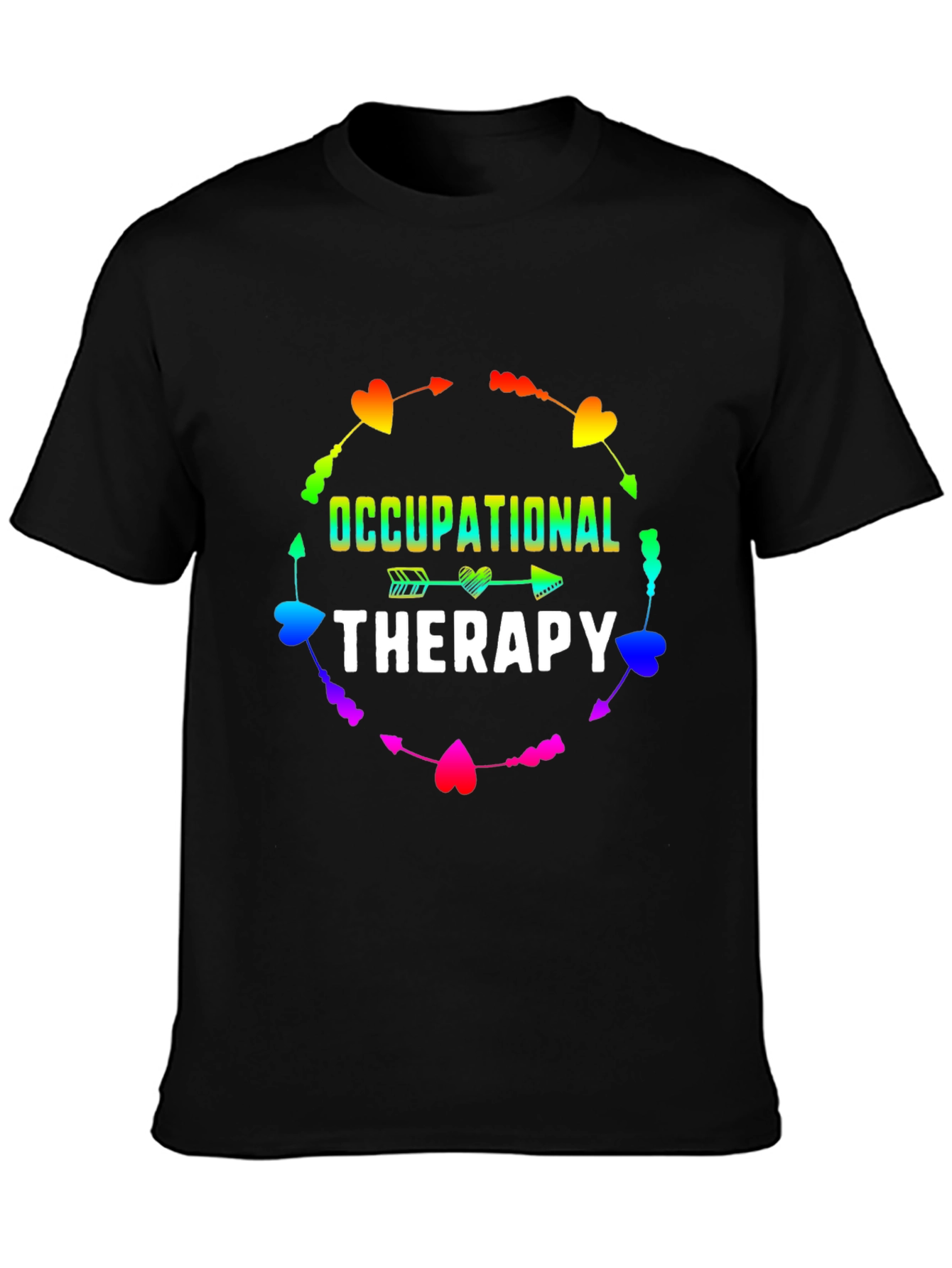 Occupational Therapy Rainbow Heart Arrow T-Shirt