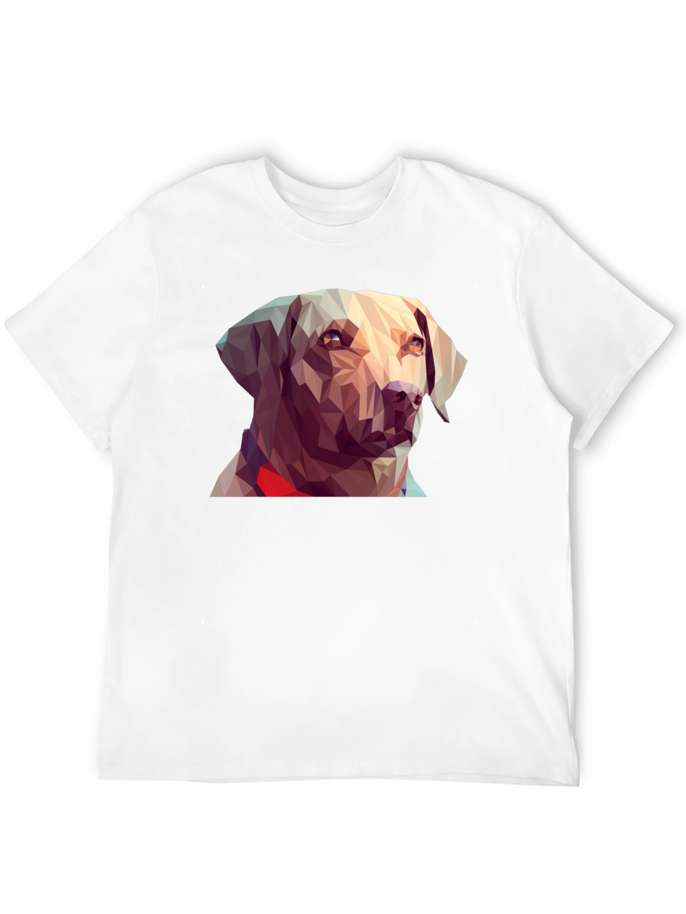 Geometric Dog Graphic Tee - Black T-Shirt