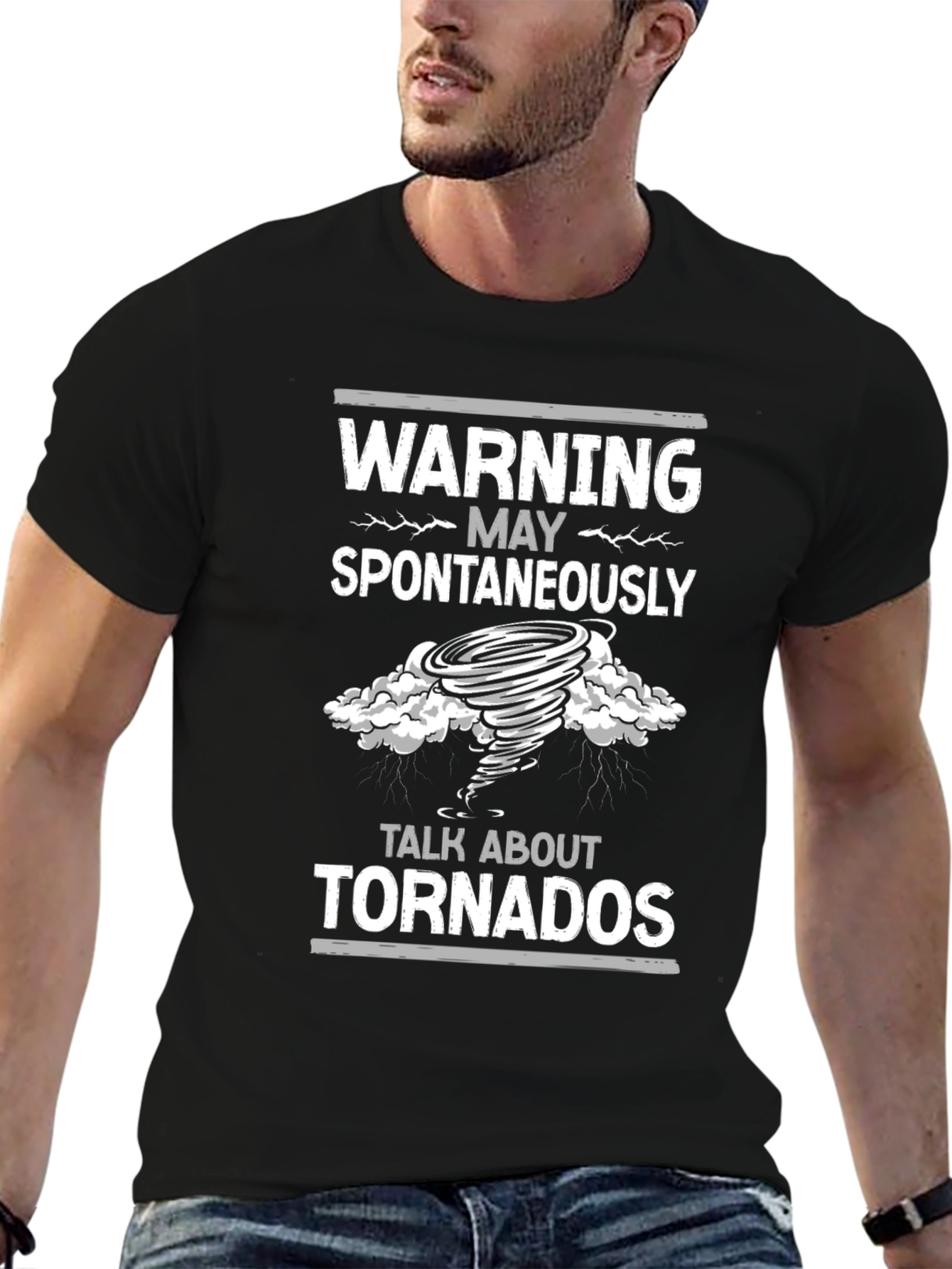 Warning May Spontaneously Talk About Tornadoes T-Shirt