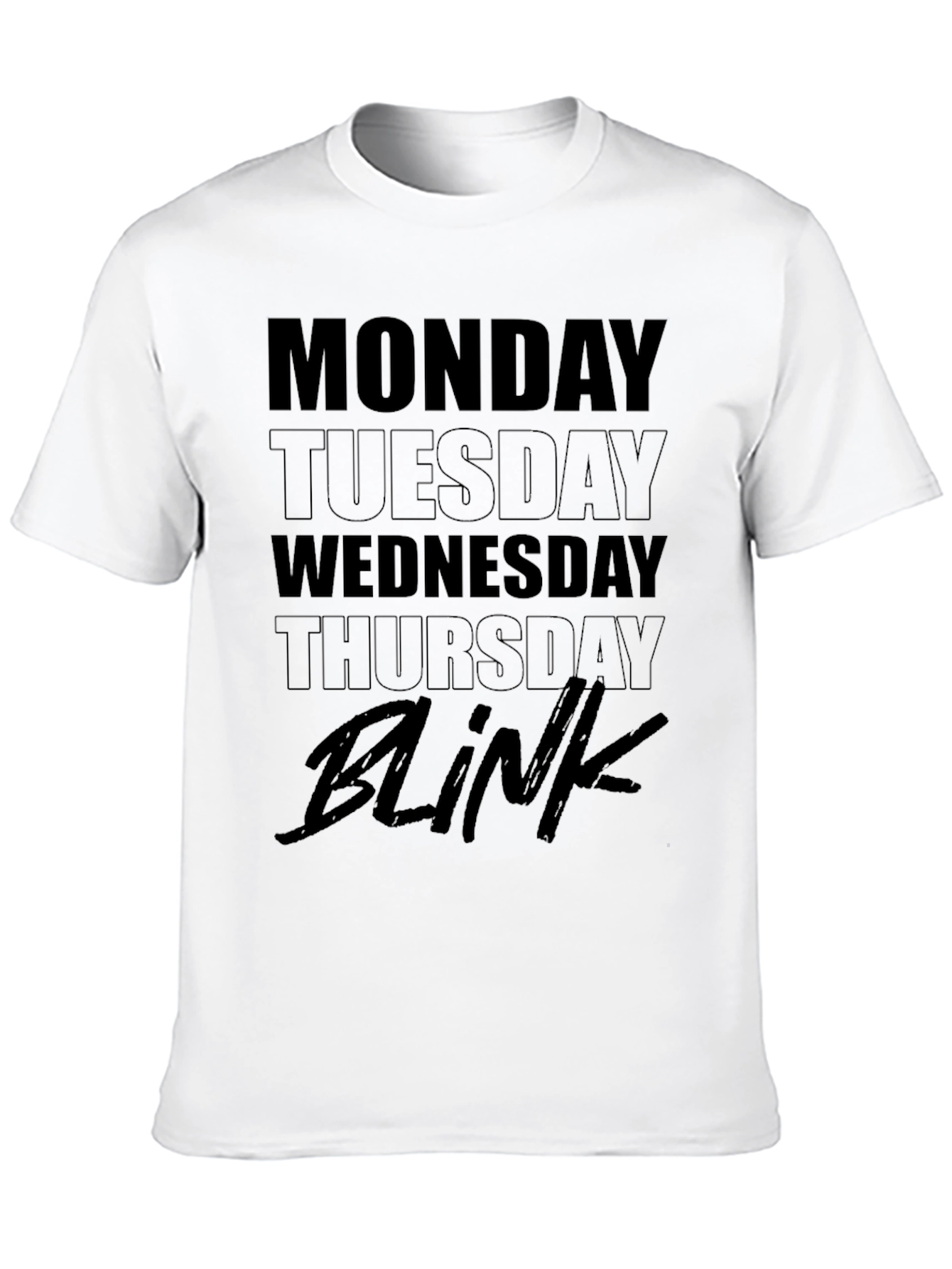 Black Blink Graphic Print T-Shirt