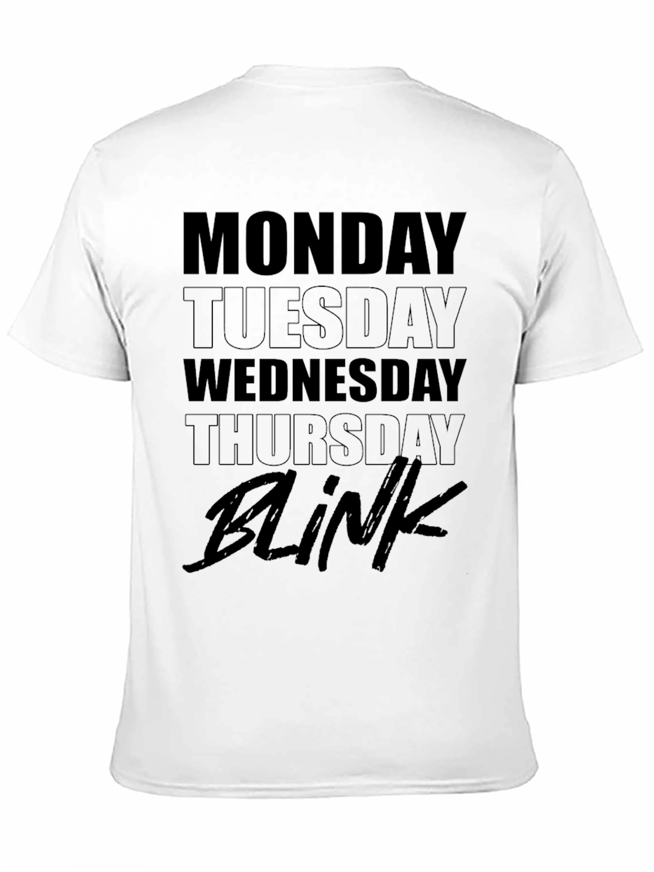 Black Blink Graphic Print T-Shirt
