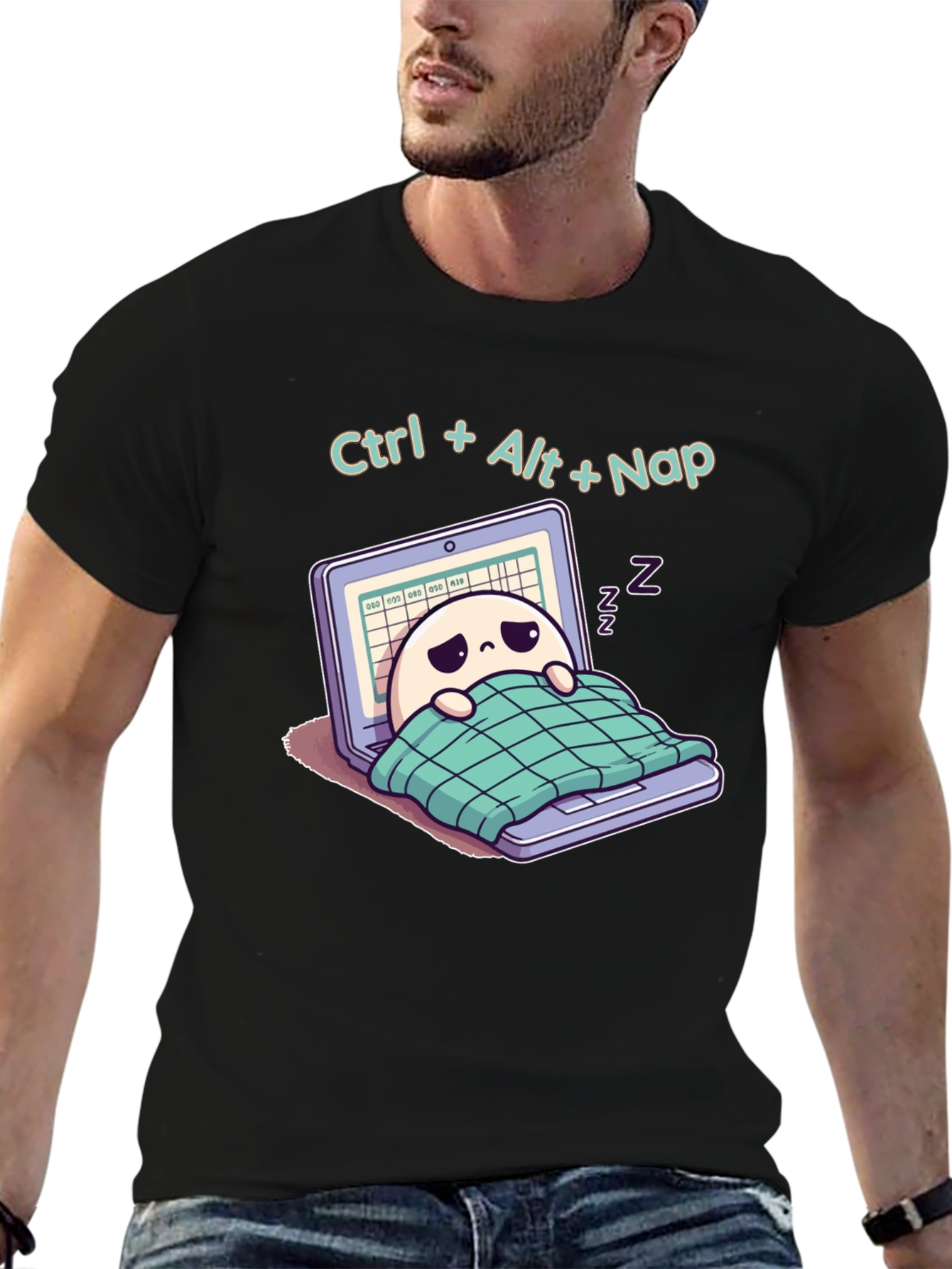 Ctrl+Alt+Nap T-Shirt - Funny Programmer Tee