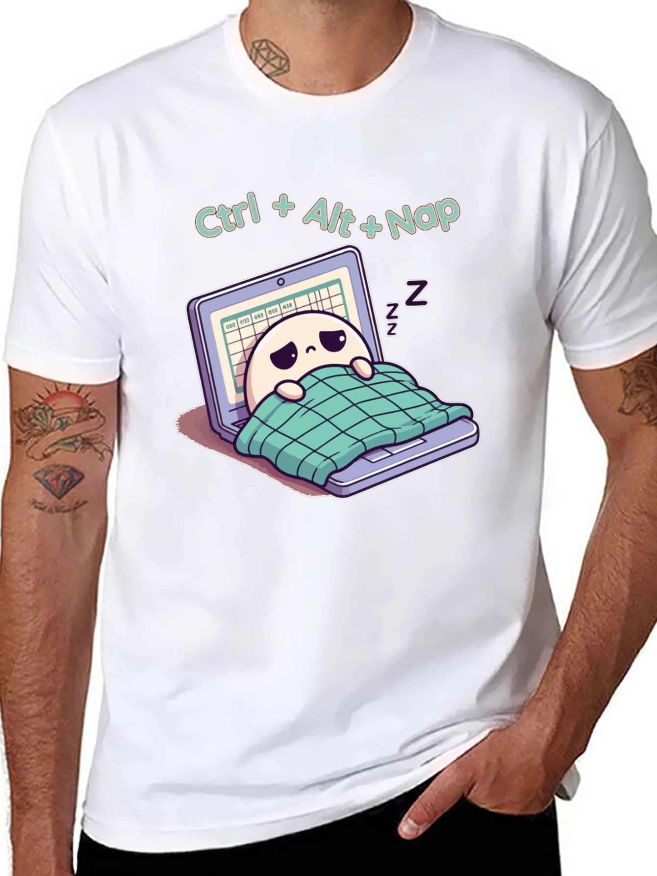 Ctrl+Alt+Nap T-Shirt - Funny Programmer Tee