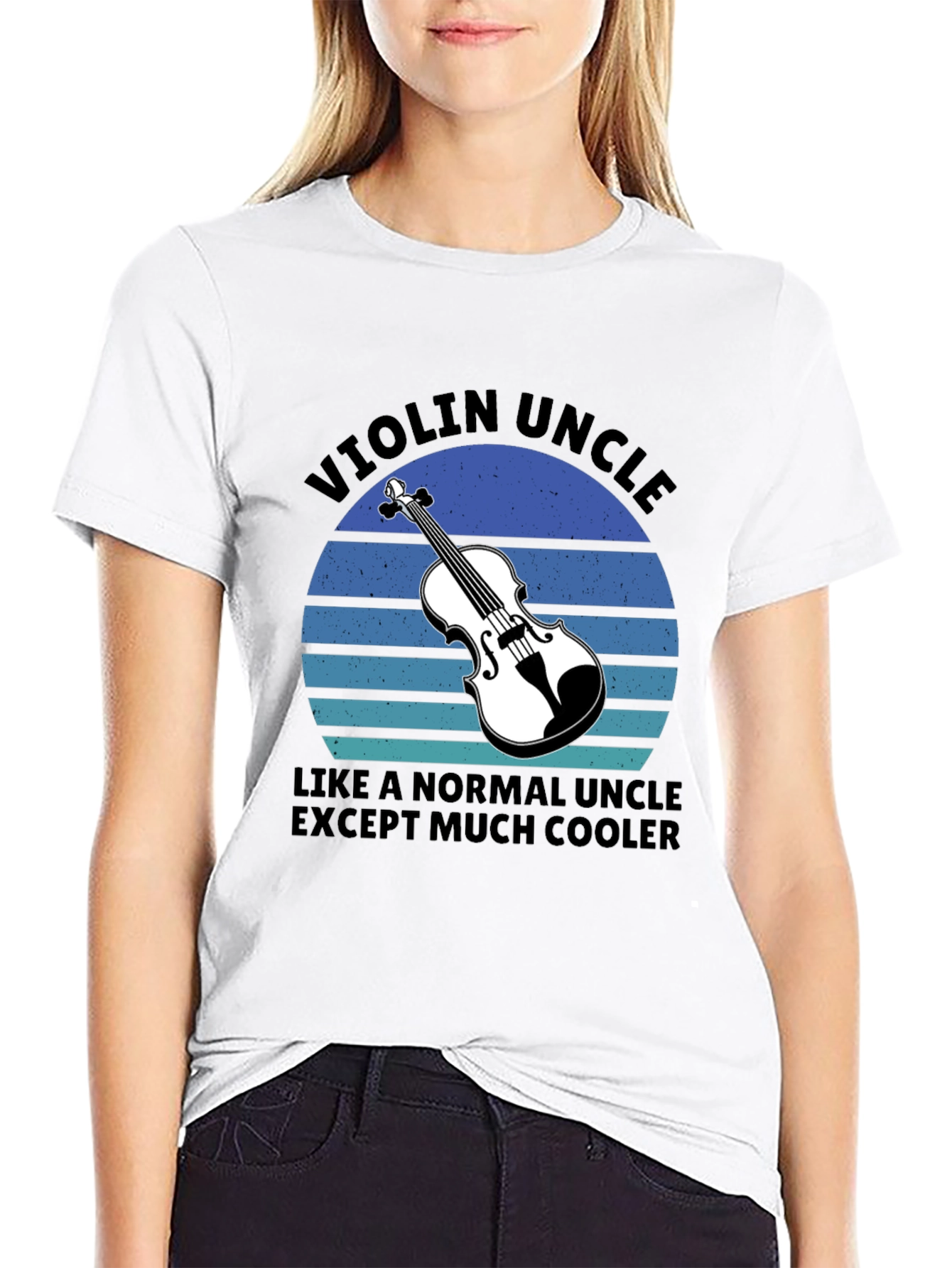 Violin Uncle T-Shirt - Cool Uncle Tee