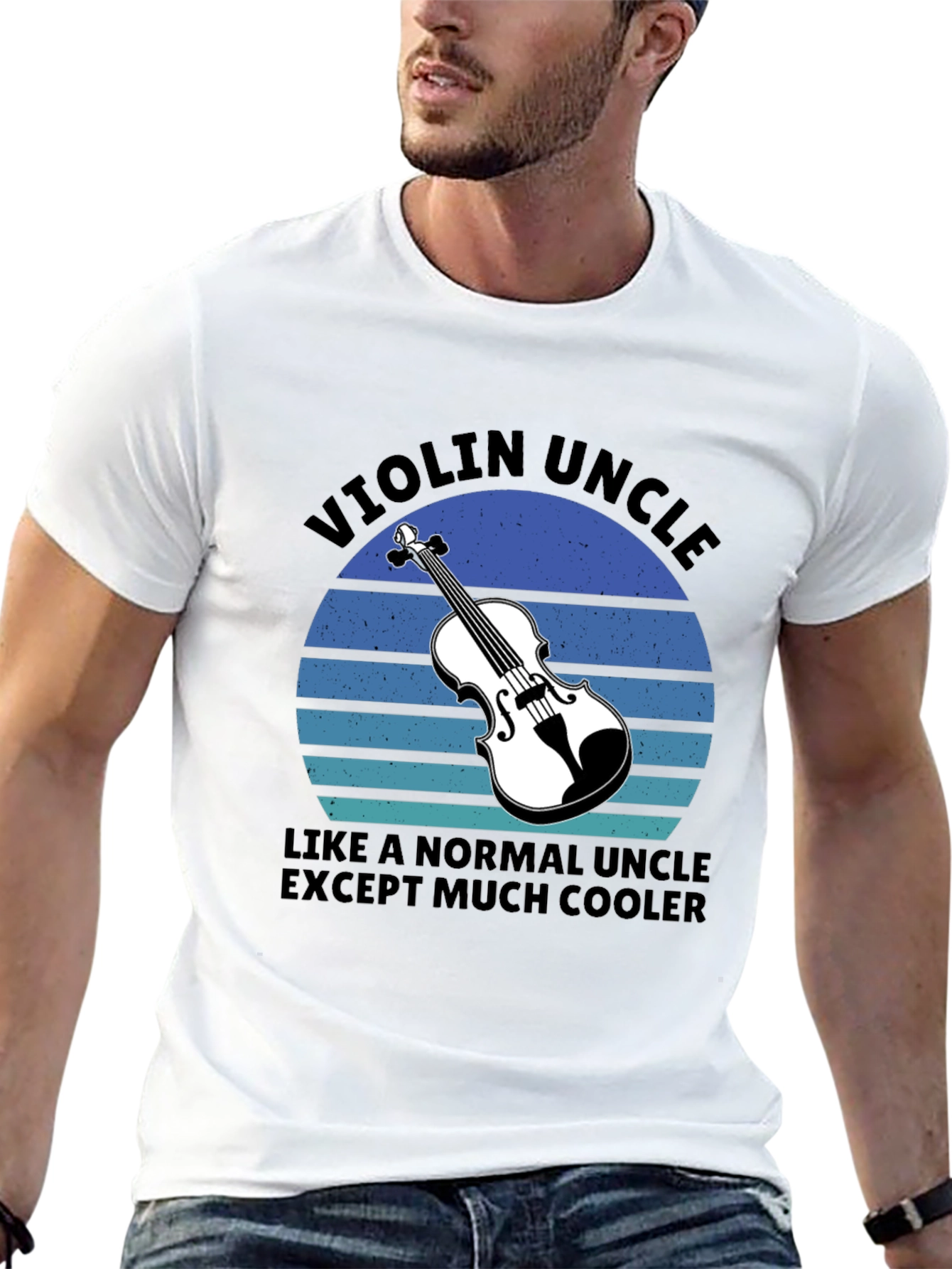 Violin Uncle T-Shirt - Cool Uncle Tee