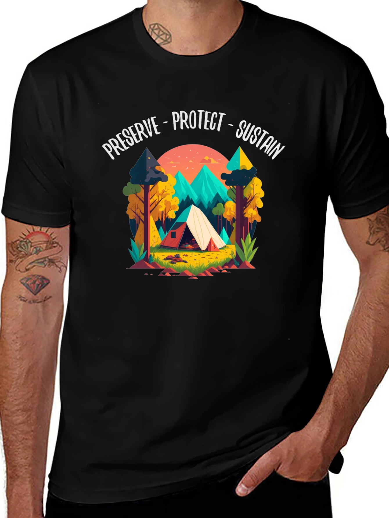 Preserve Protect Sustain Black T-Shirt