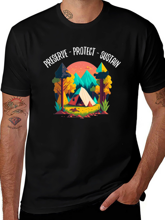 Preserve Protect Sustain Black T-Shirt