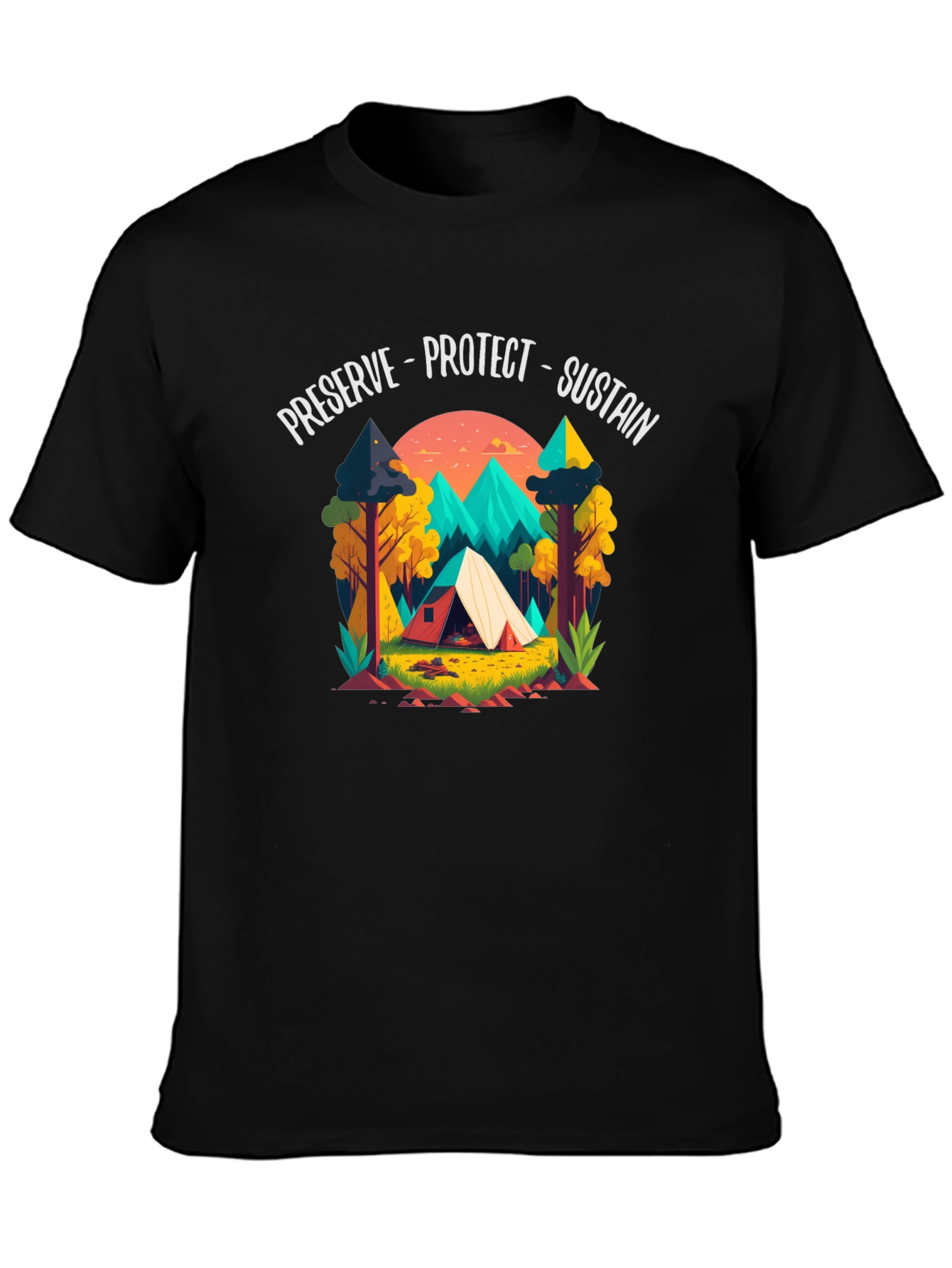 Preserve Protect Sustain Black T-Shirt