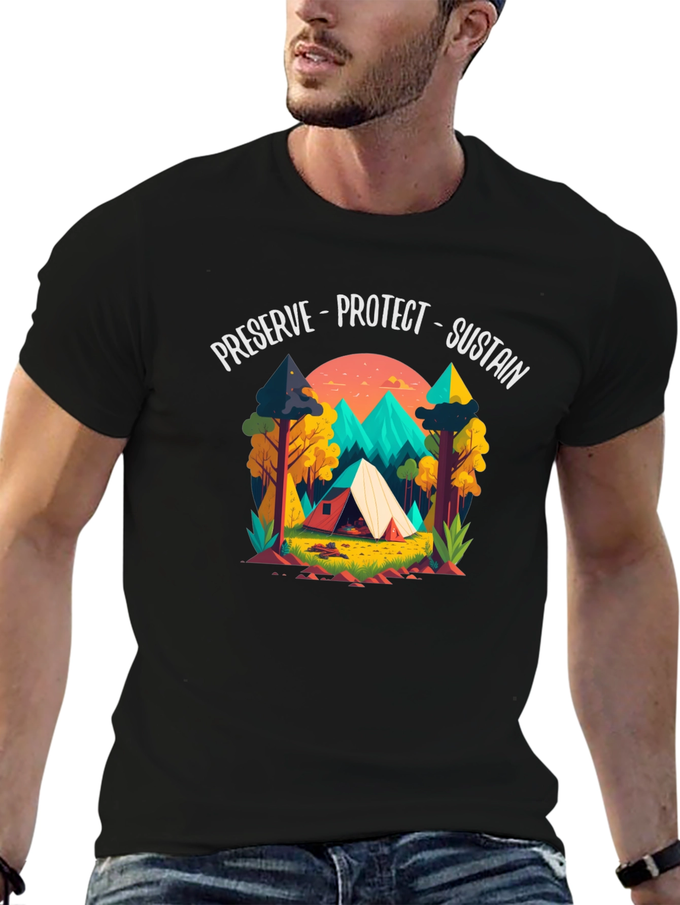 Preserve Protect Sustain Black T-Shirt