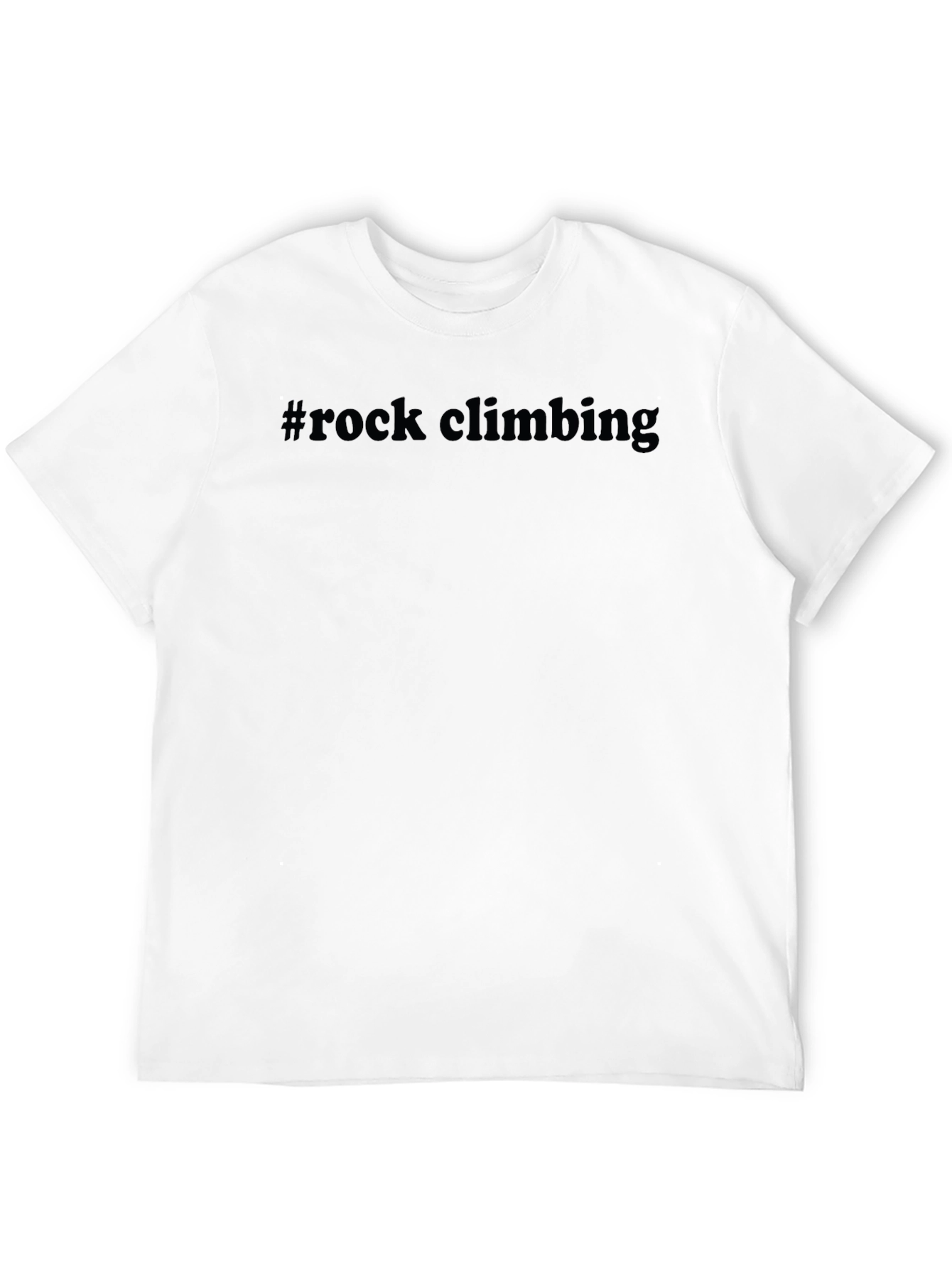 #Rock Climbing Black Graphic Tee