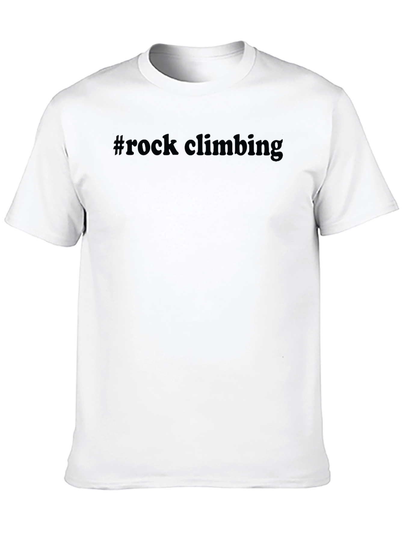 #Rock Climbing Black Graphic Tee