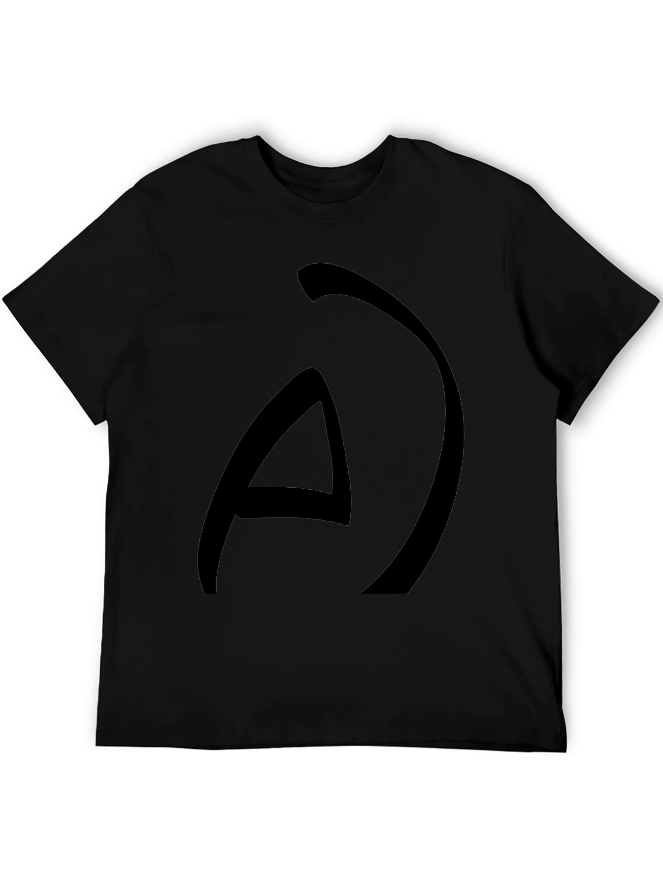 Abstract Graphic Black T-Shirt