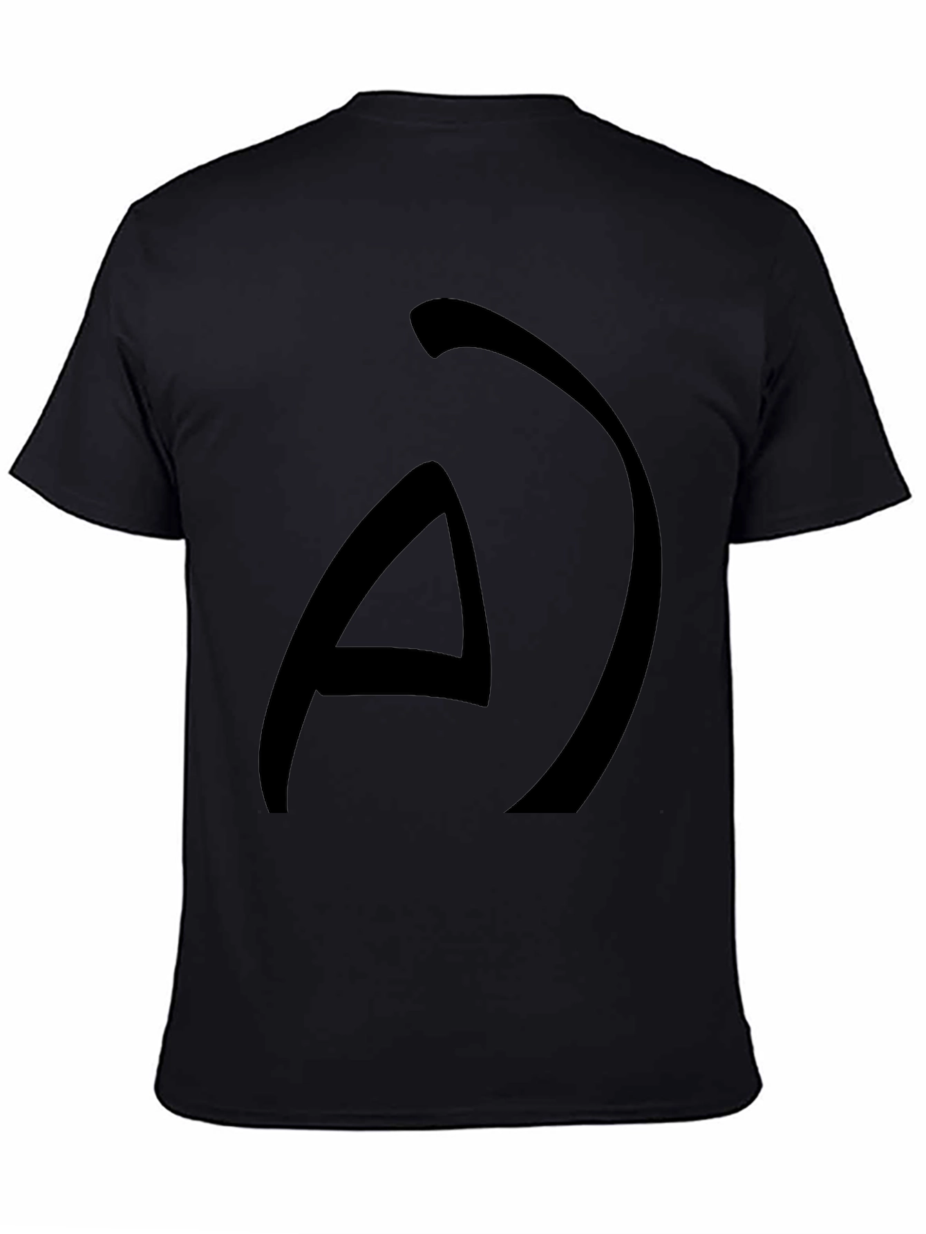 Abstract Graphic Black T-Shirt