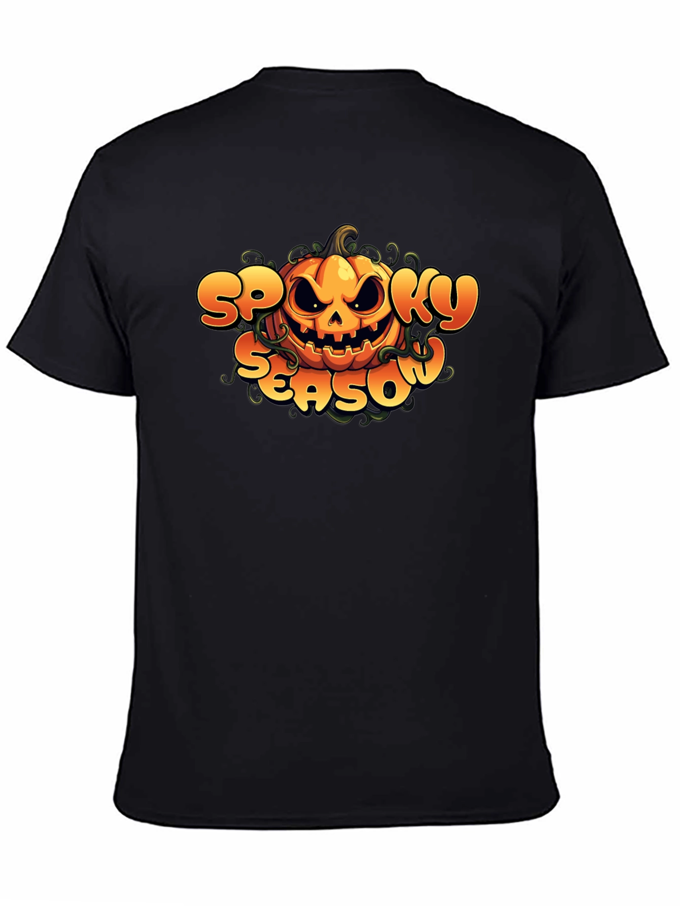 Spooky Season Pumpkin Graphic Tee - Halloween Shirt