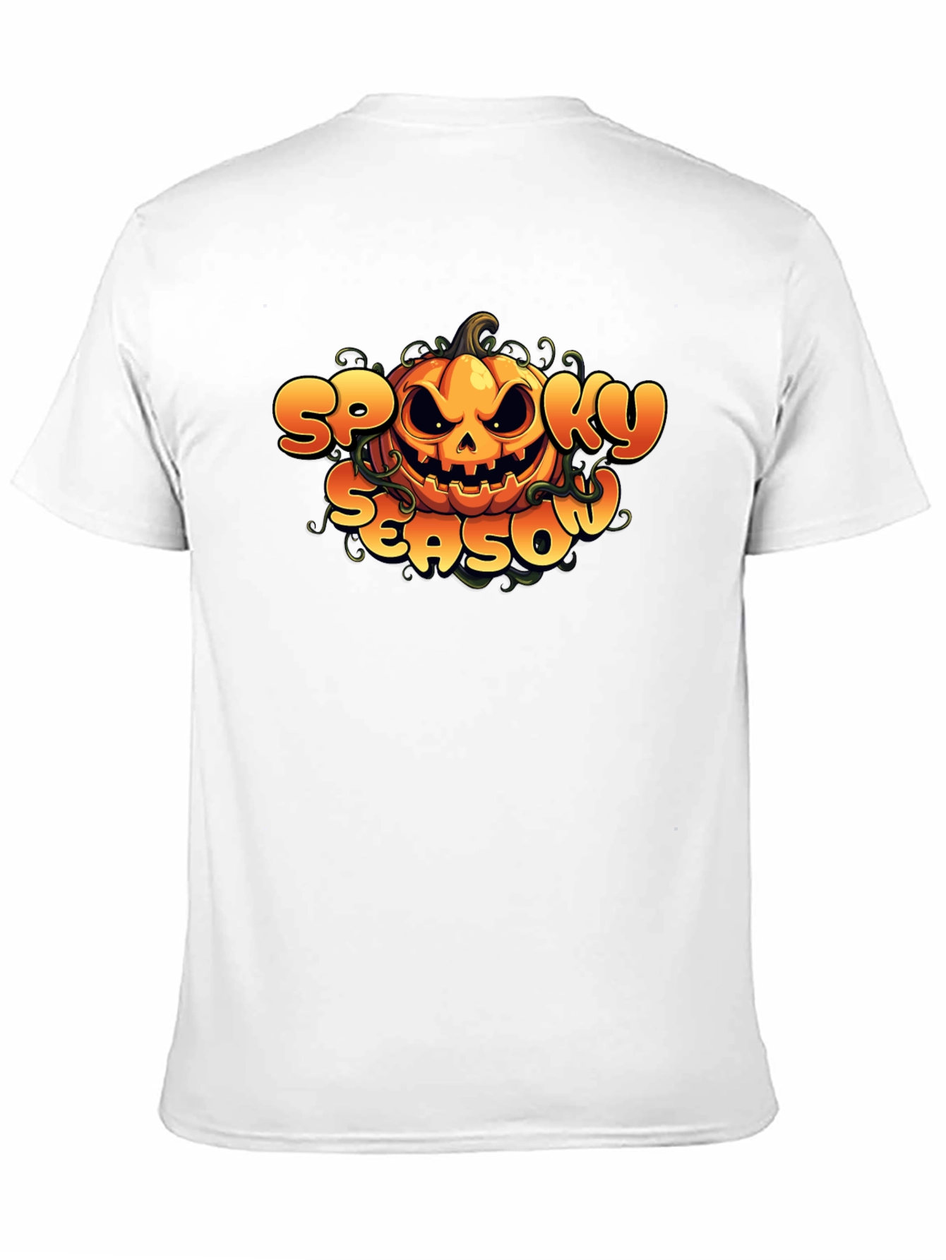 Spooky Season Pumpkin Graphic Tee - Halloween Shirt