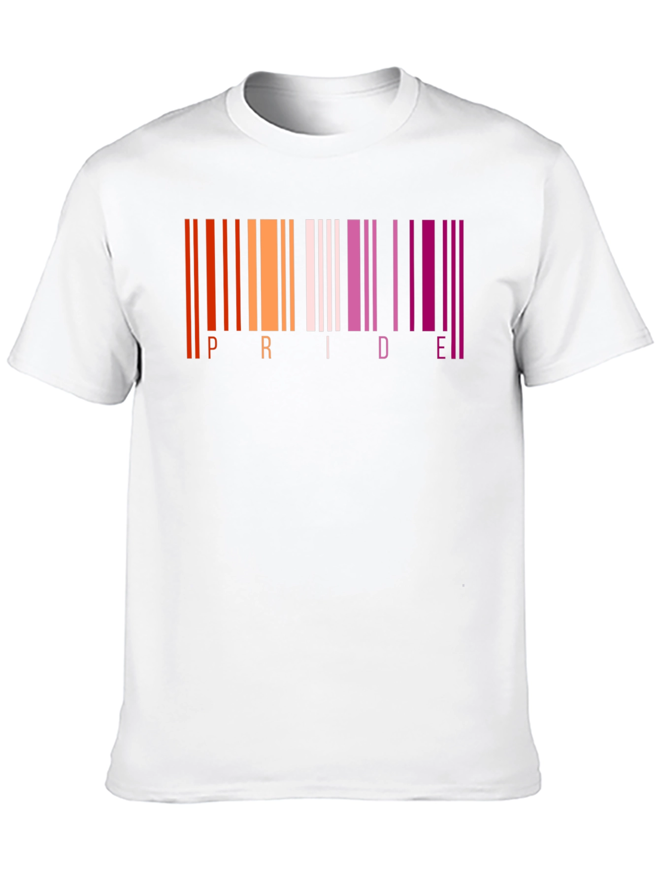Lesbian Pride Barcode T-Shirt - LGBTQ+ Pride Month