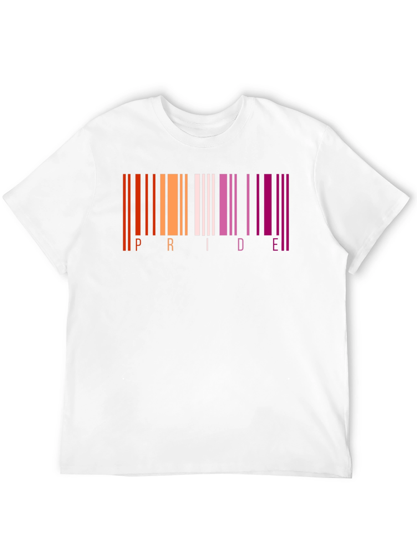 Lesbian Pride Barcode T-Shirt - LGBTQ+ Pride Month