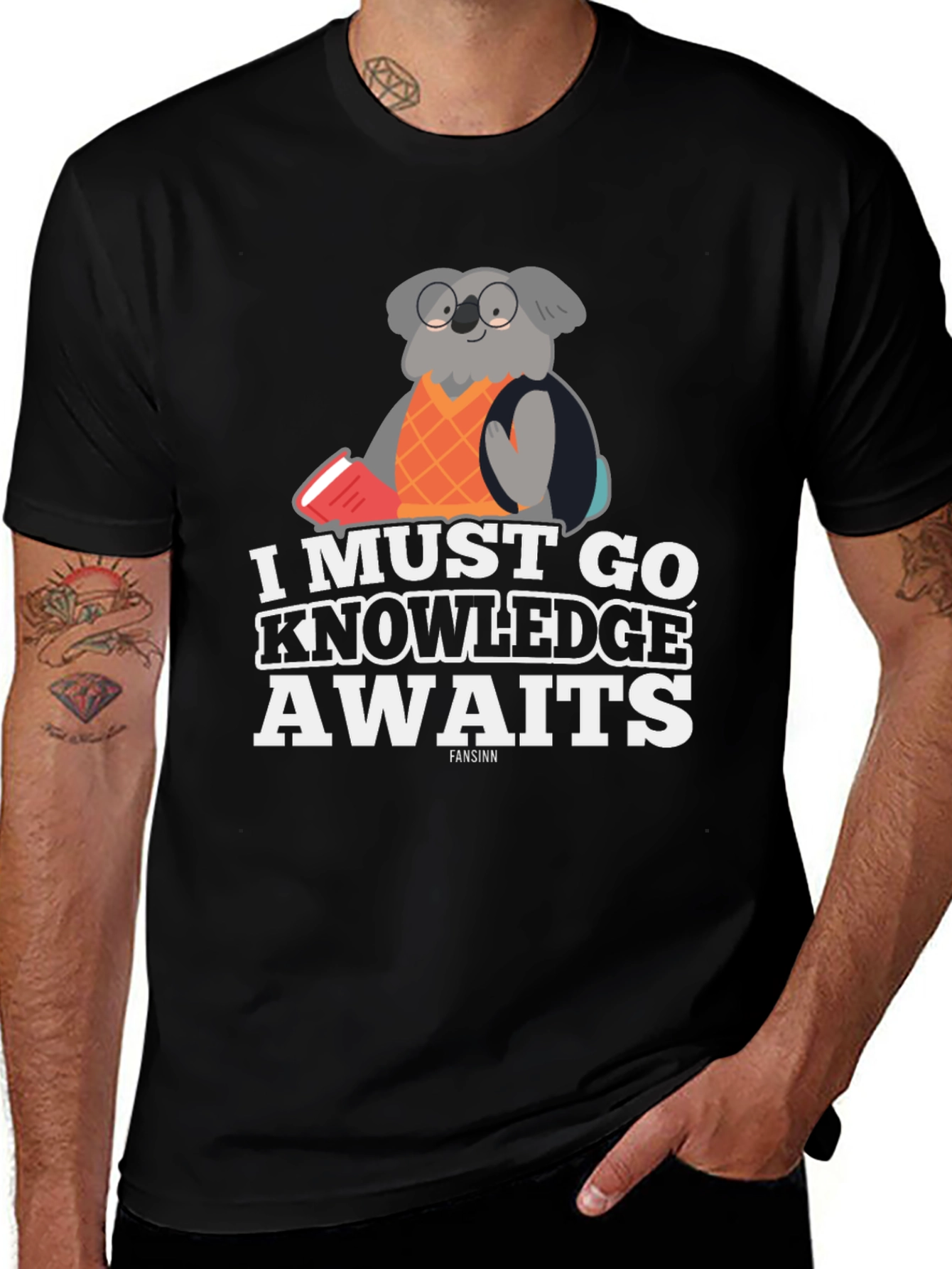 Knowledge Awaits Koala T-Shirt