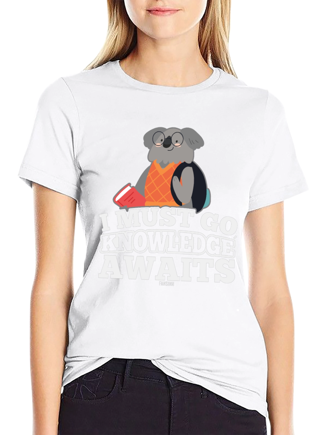 Knowledge Awaits Koala T-Shirt