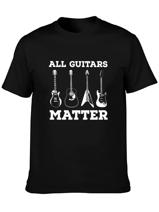 All Guitars Matter Graphic Tee - Music Lover T-Shirt