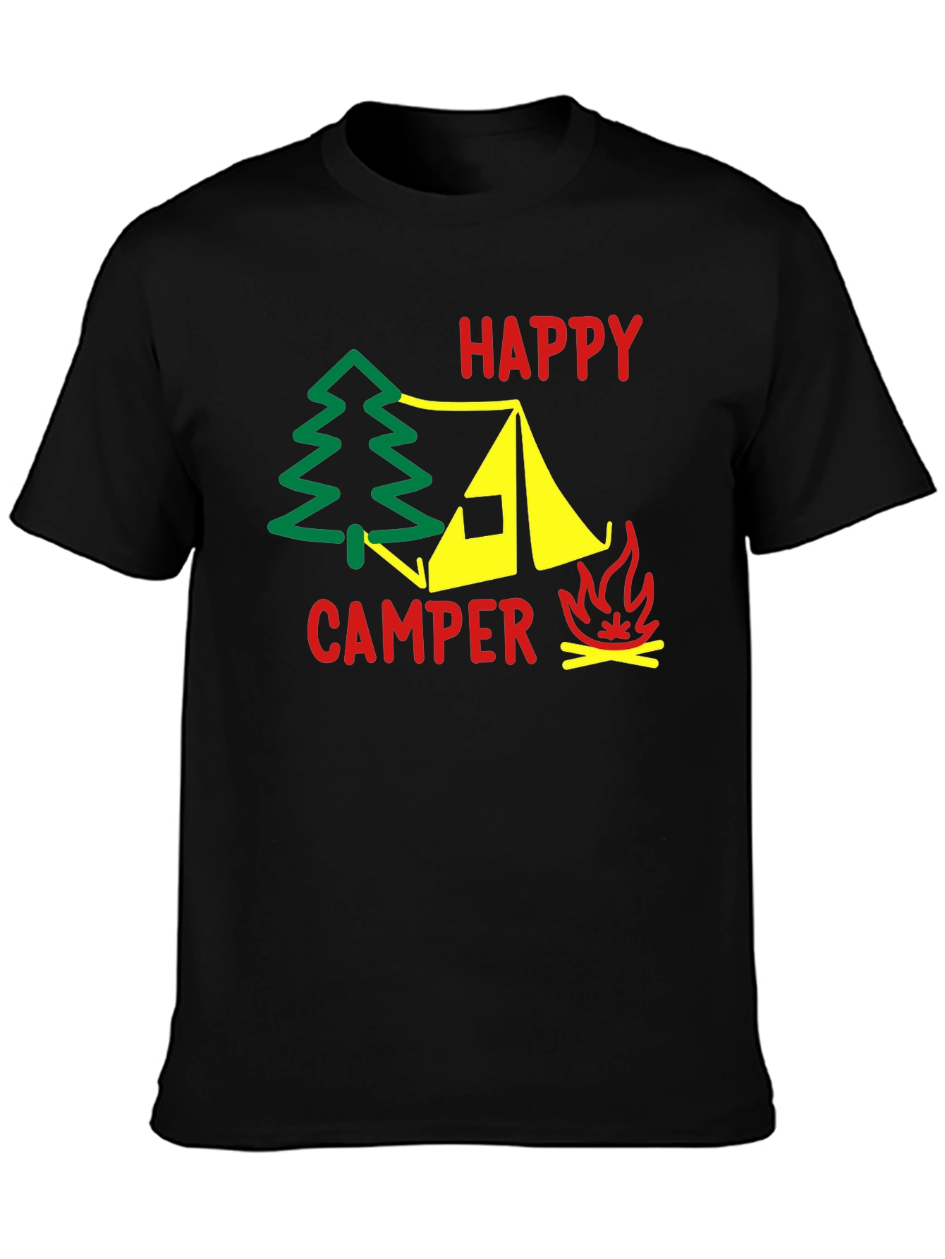 Happy Camper T-Shirt - Outdoor Adventure Tee