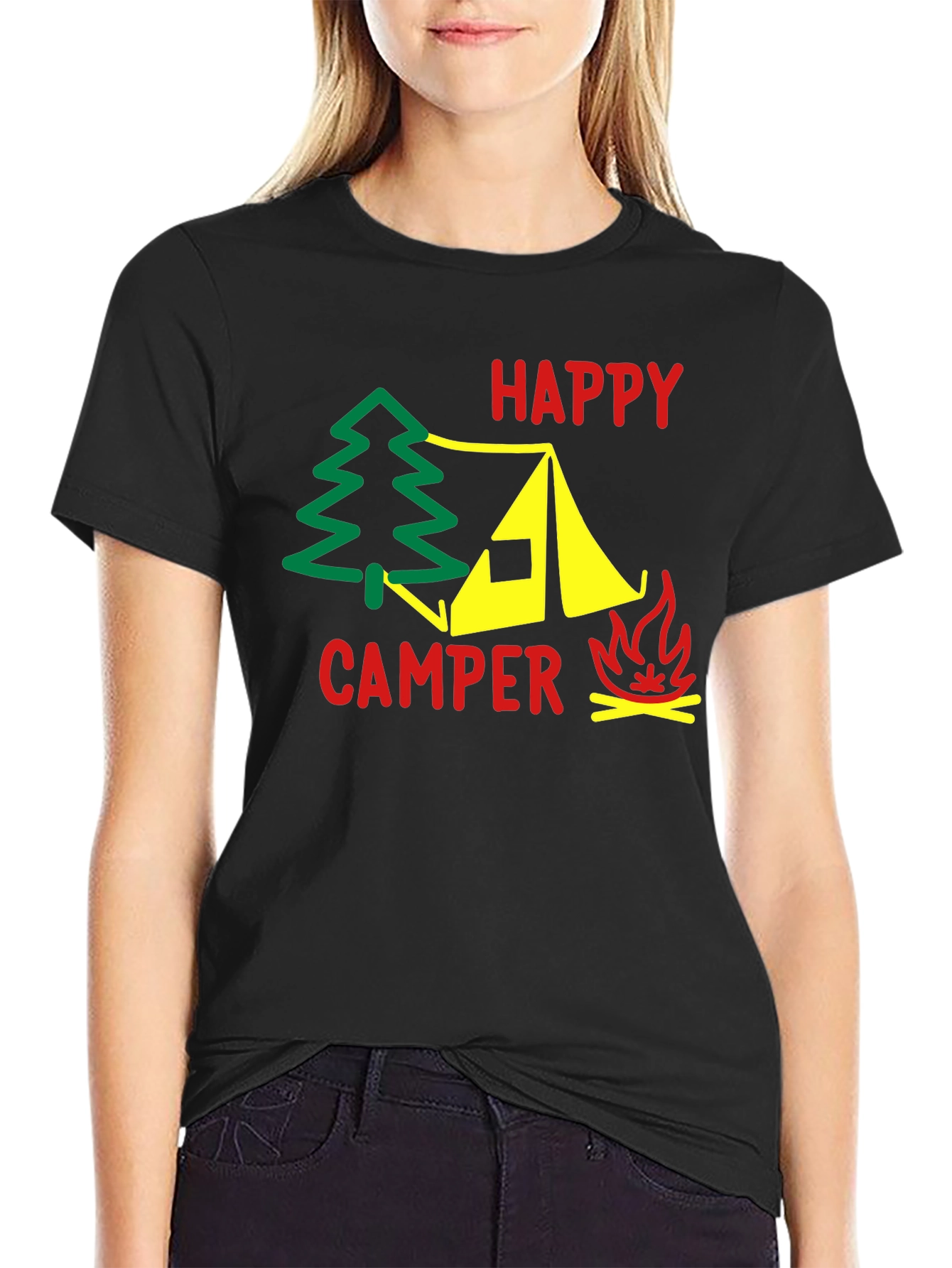 Happy Camper T-Shirt - Outdoor Adventure Tee