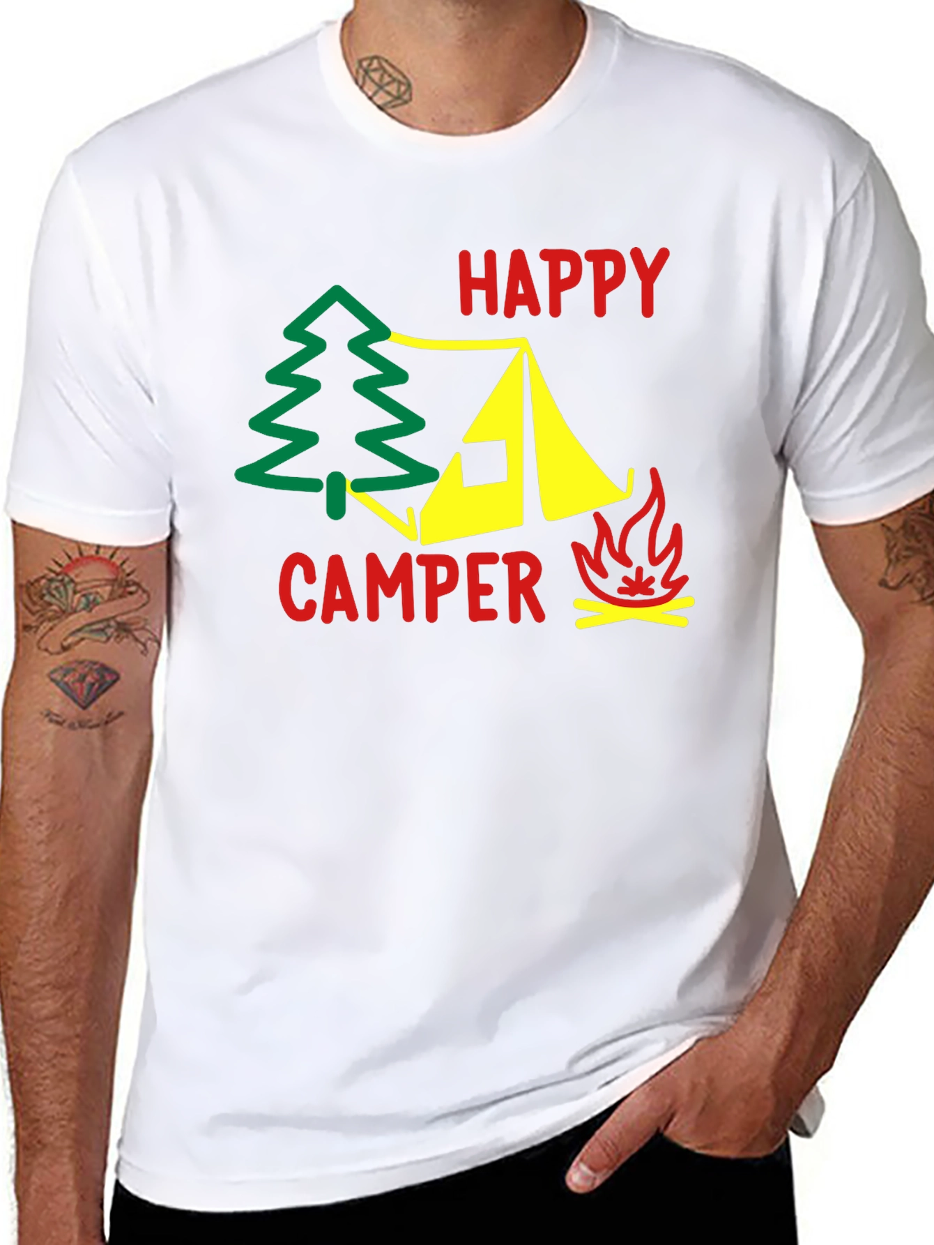 Happy Camper T-Shirt - Outdoor Adventure Tee