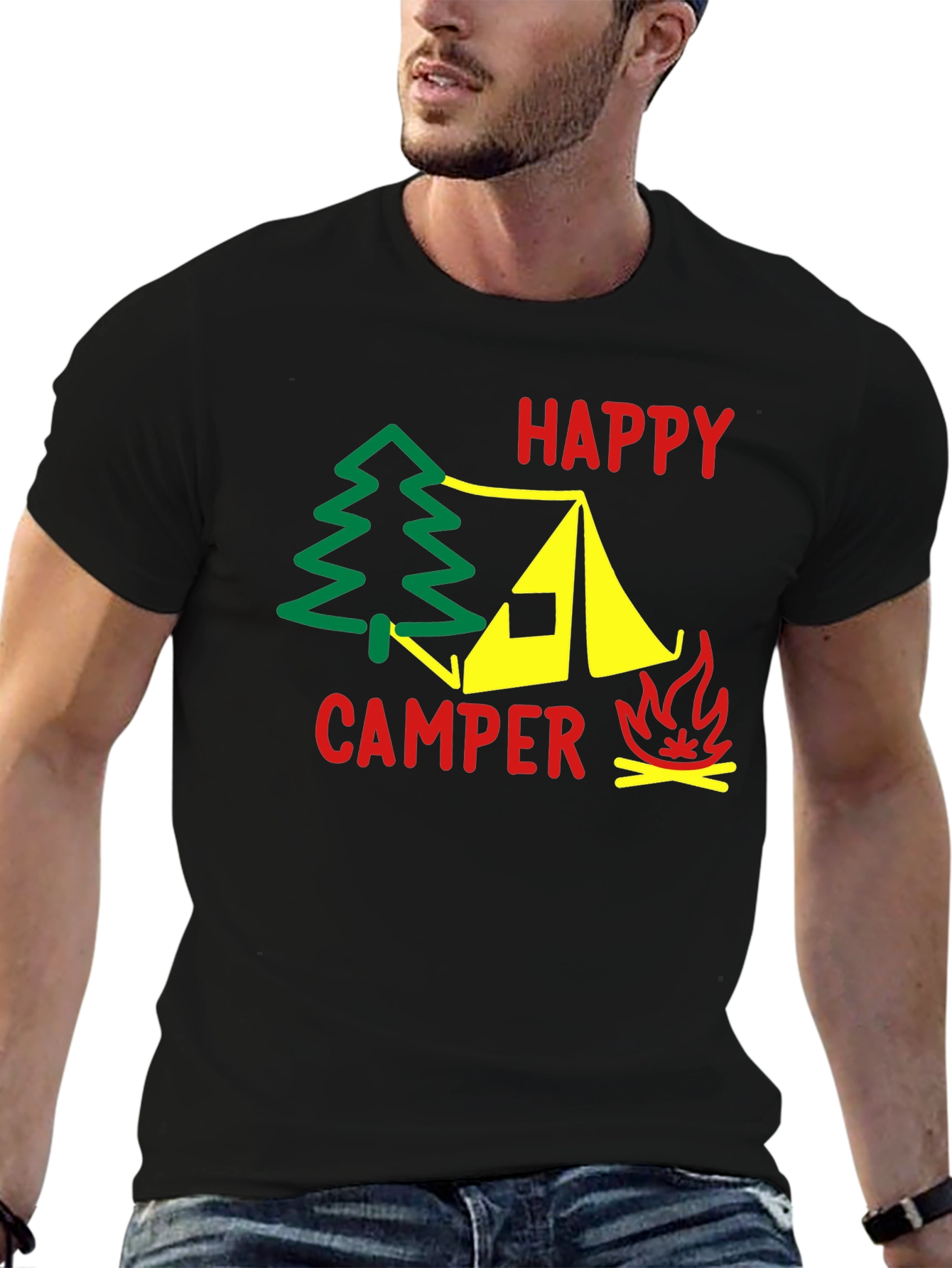 Happy Camper T-Shirt - Outdoor Adventure Tee
