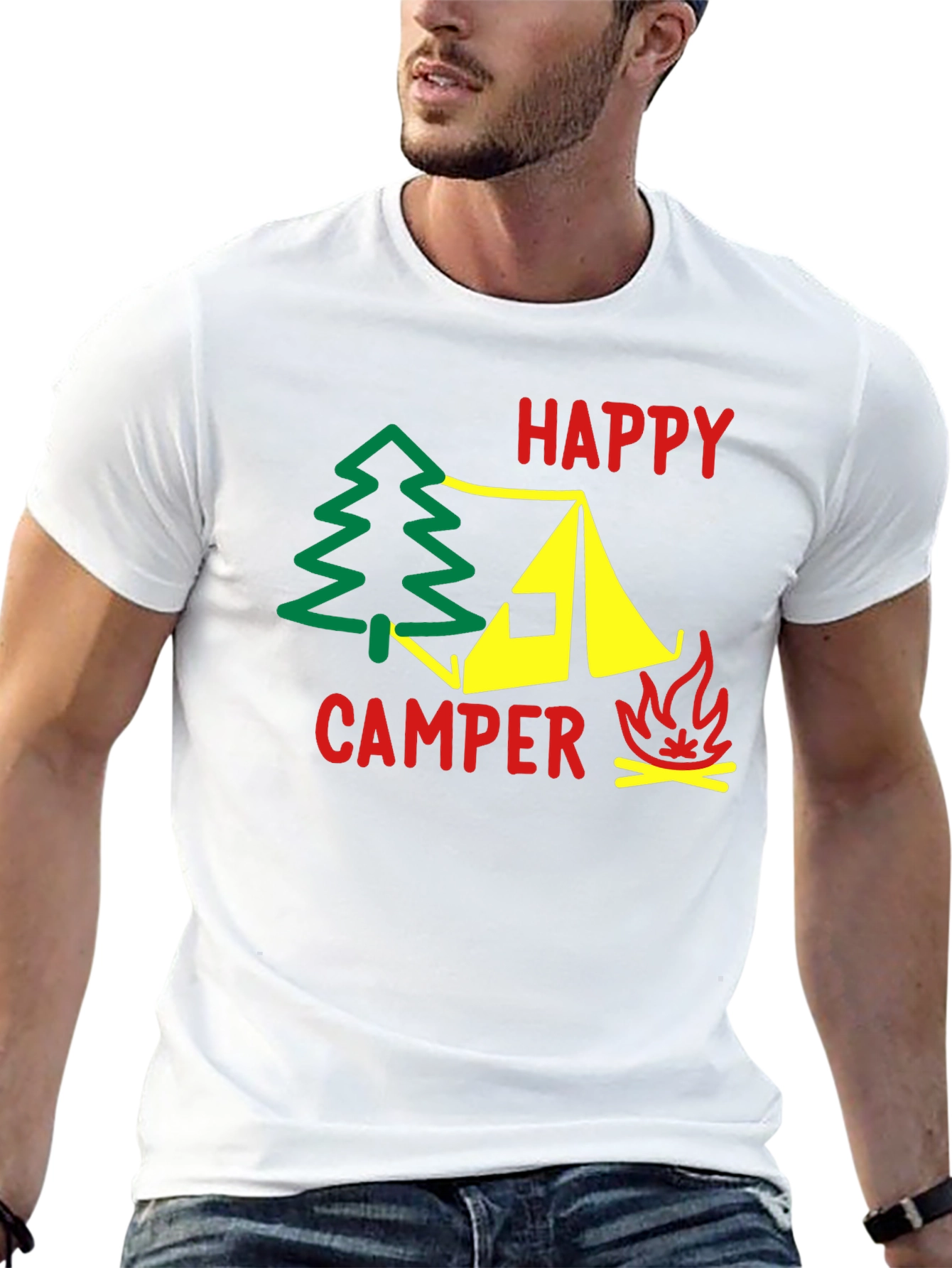 Happy Camper T-Shirt - Outdoor Adventure Tee