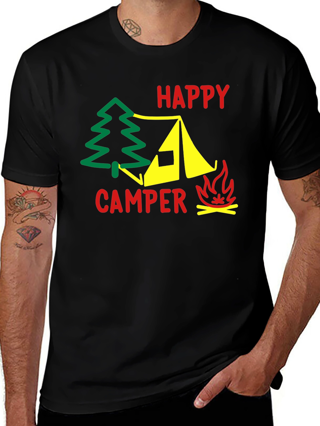 Happy Camper T-Shirt - Outdoor Adventure Tee